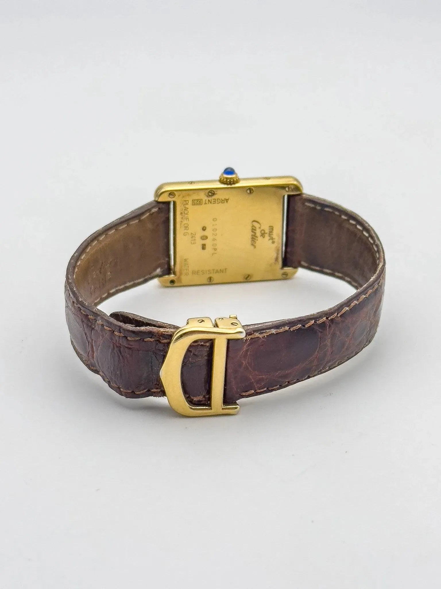 Cartier - Tank XL Must Vermeil Boucle Déployante - 1990s - Atelier Victor Paris - Vintage Watch Shop Dubai