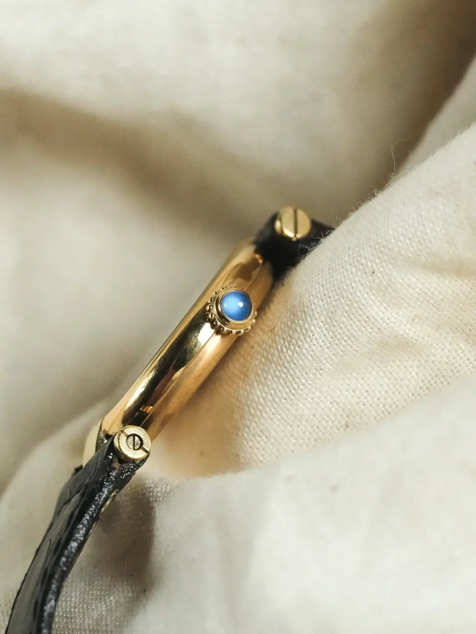 Cartier - Vendôme 590004 Must Vermeil Cadran Blanc Gris Boucle déployante - 1990s - Atelier Victor