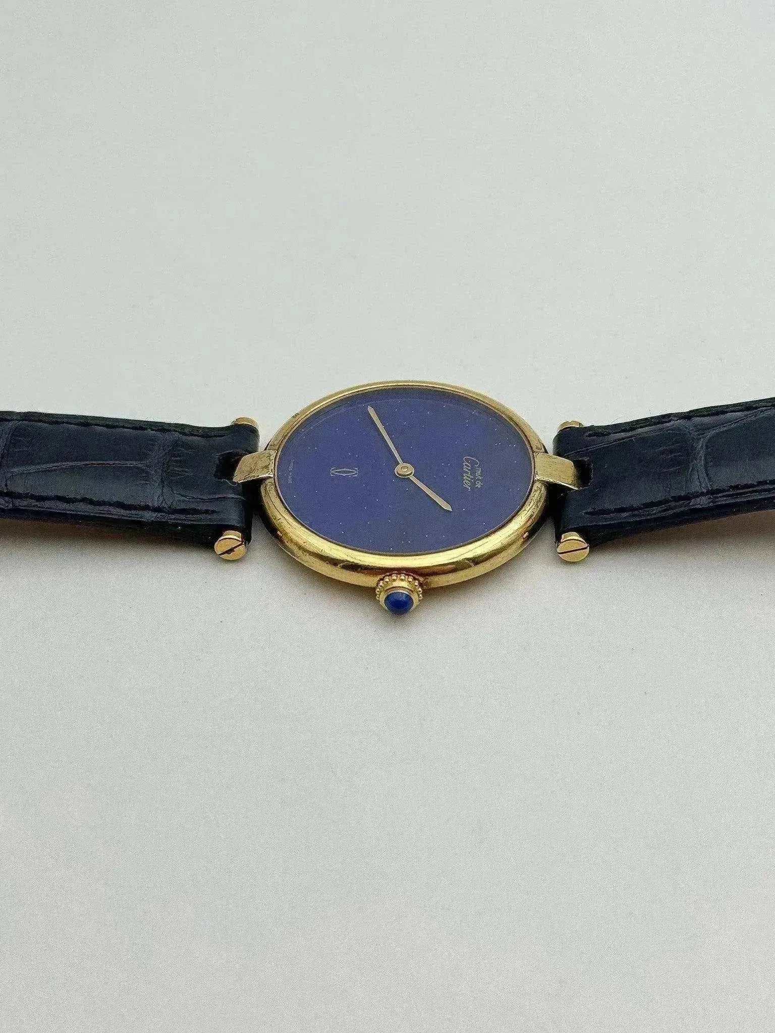 Cartier - Vendome Must Vermeil Lapis lazuli - 1990s - Atelier Victor