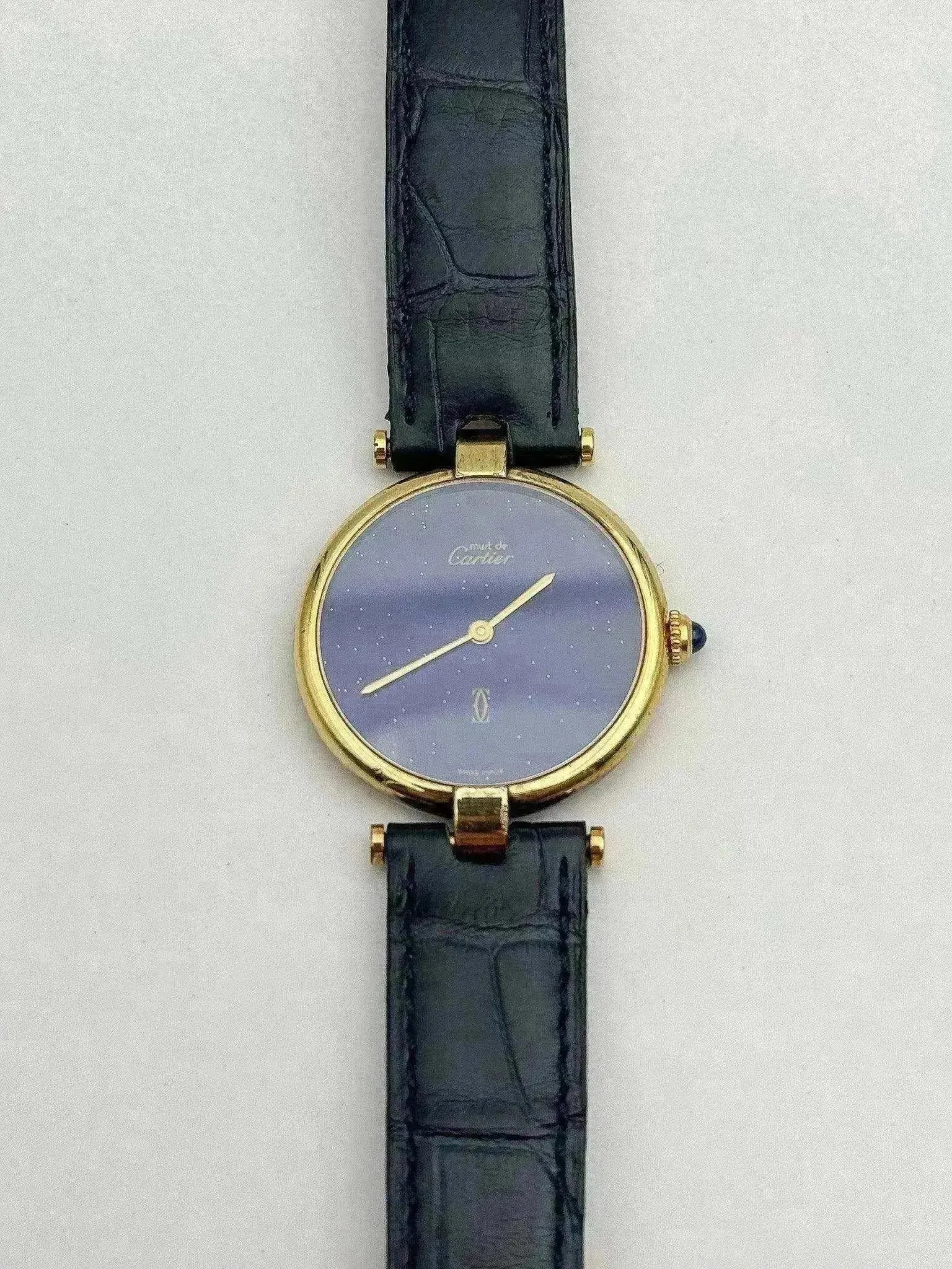 Cartier - Vendome Must Vermeil Lapis lazuli - 1990s - Atelier Victor