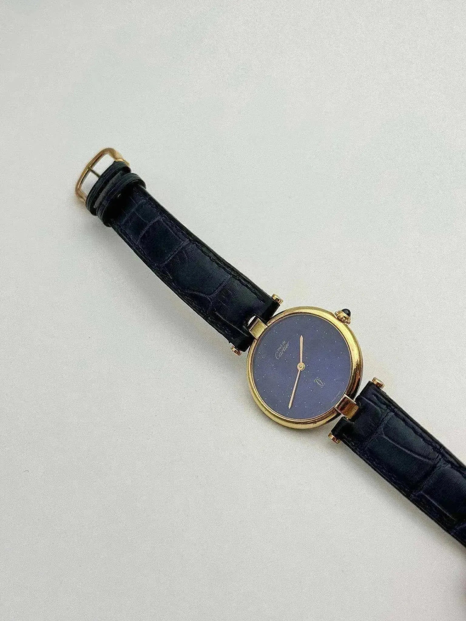 Cartier - Vendome Must Vermeil Lapis lazuli - 1990s - Atelier Victor
