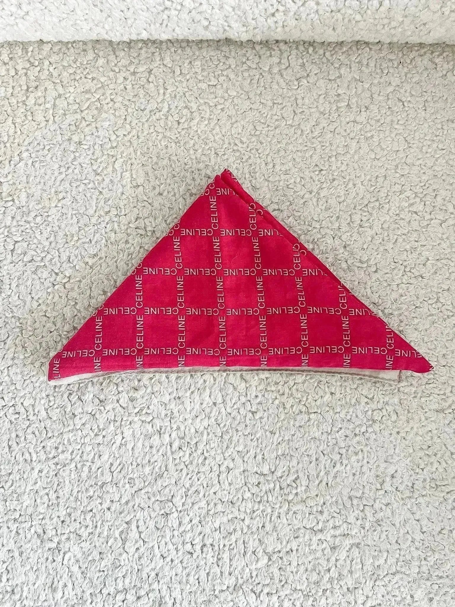 Celine - Bandana Twill de Soie Rouge - Atelier Victor