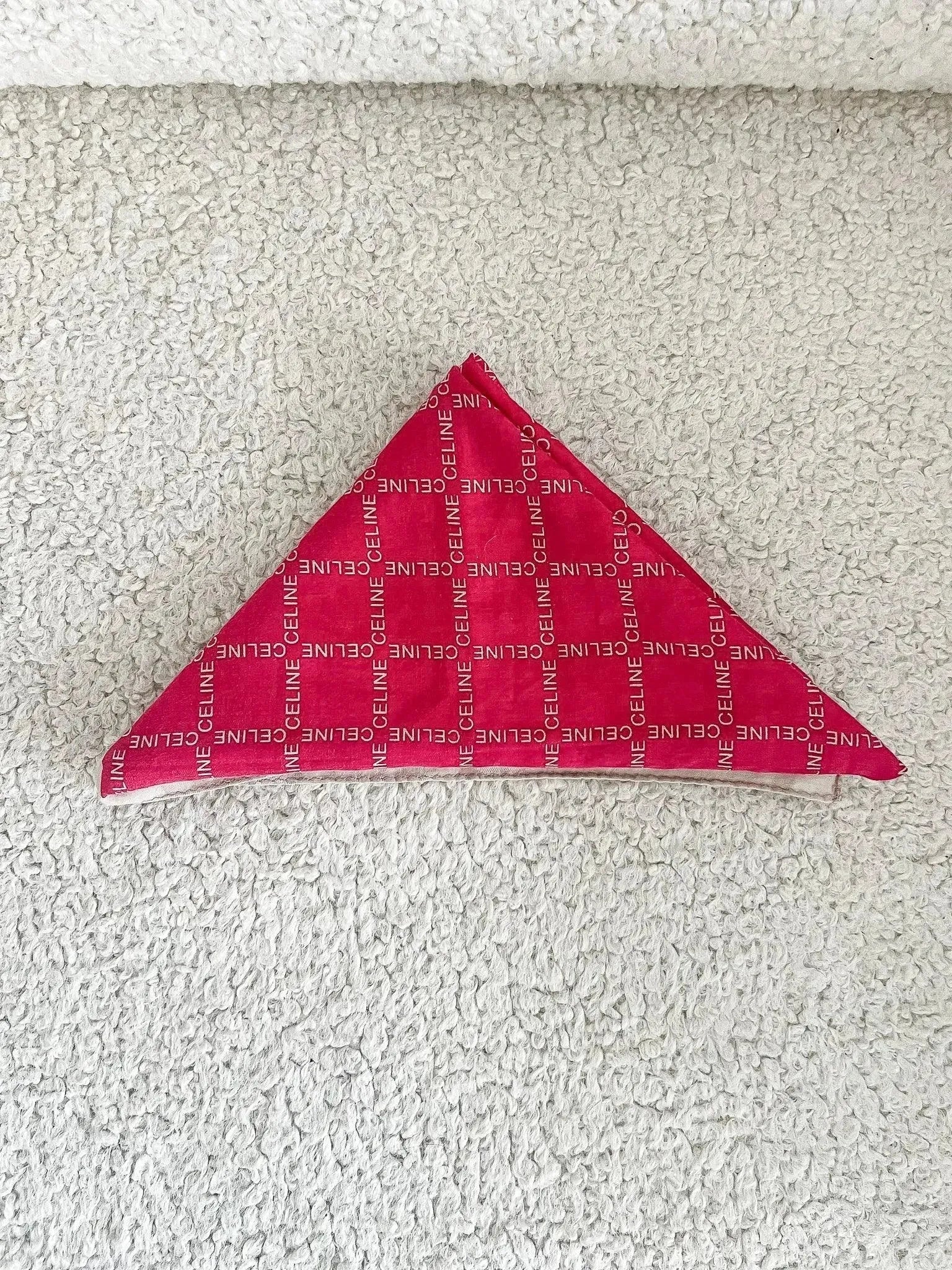 Celine - Bandana Twill de Soie Rouge - Atelier Victor