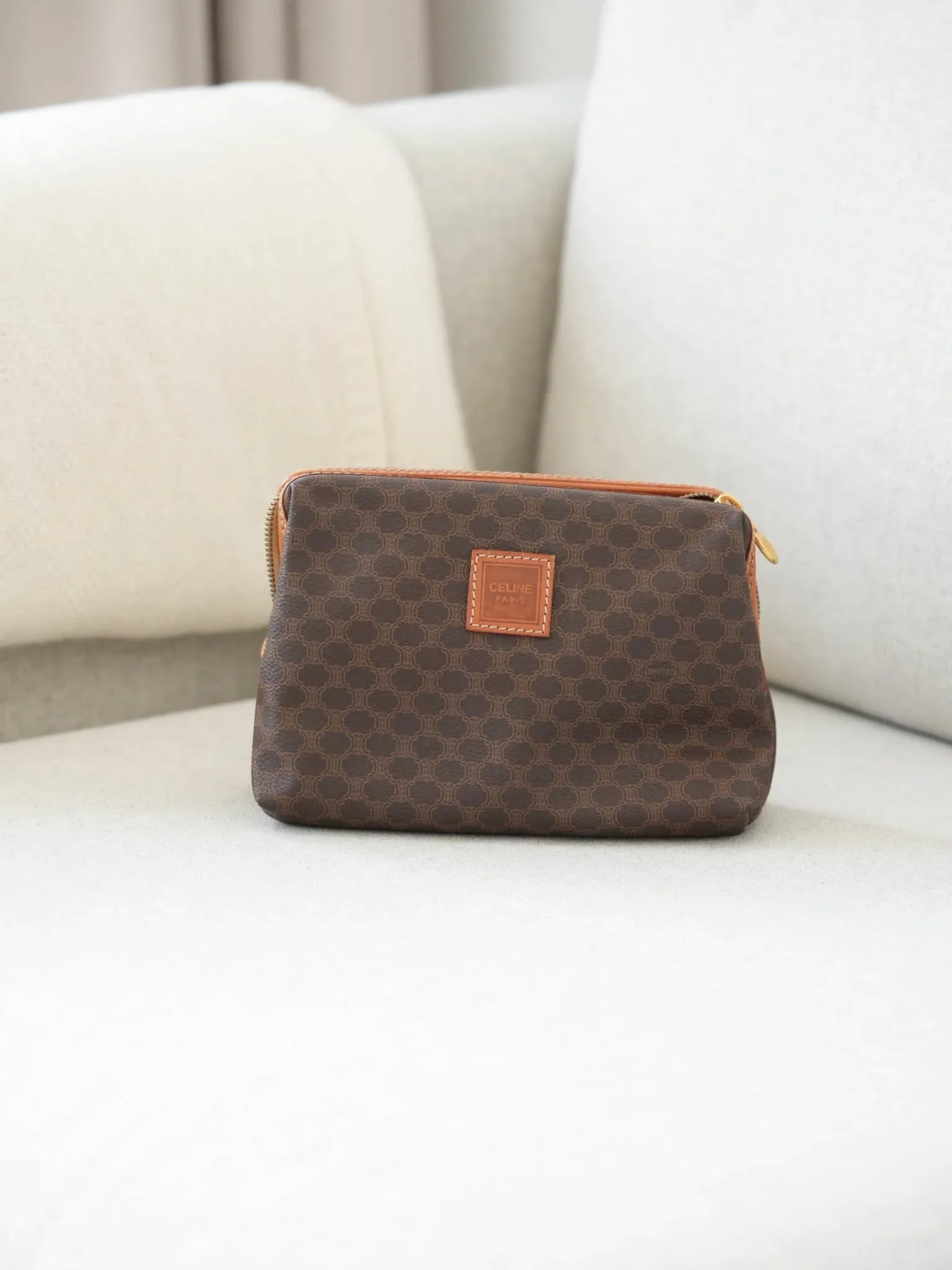 Celine - Pochette vintage en cuir Triomphe - Atelier Victor