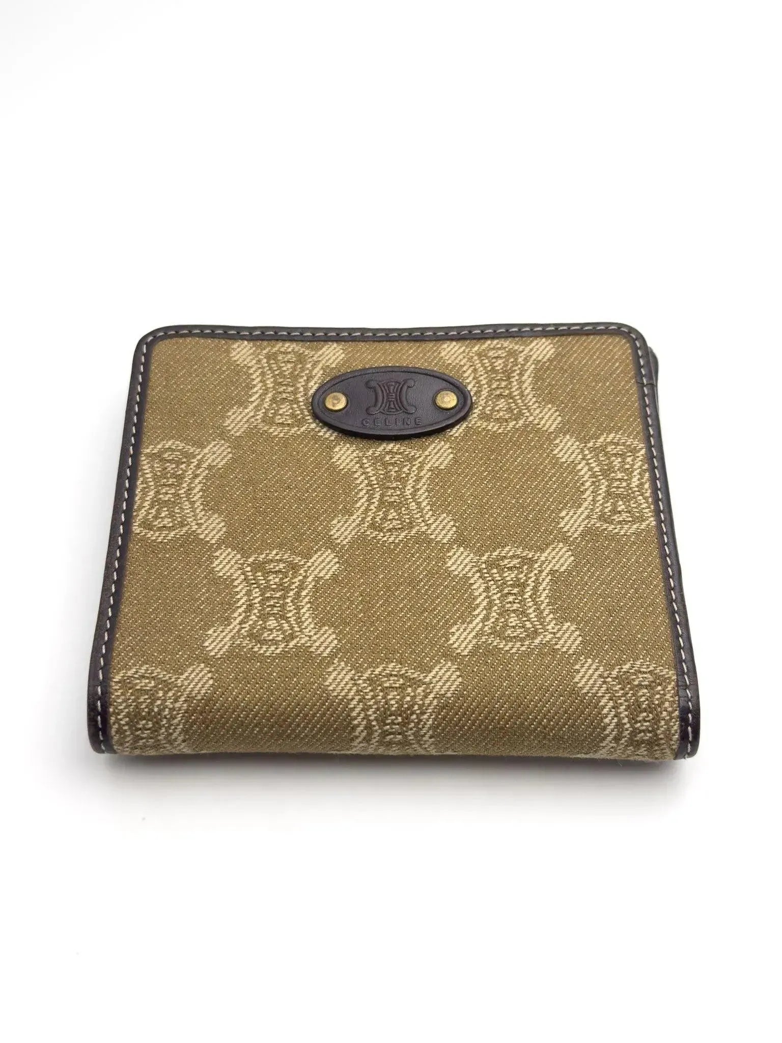 Celine - Portefeuille toile kaki - Atelier Victor