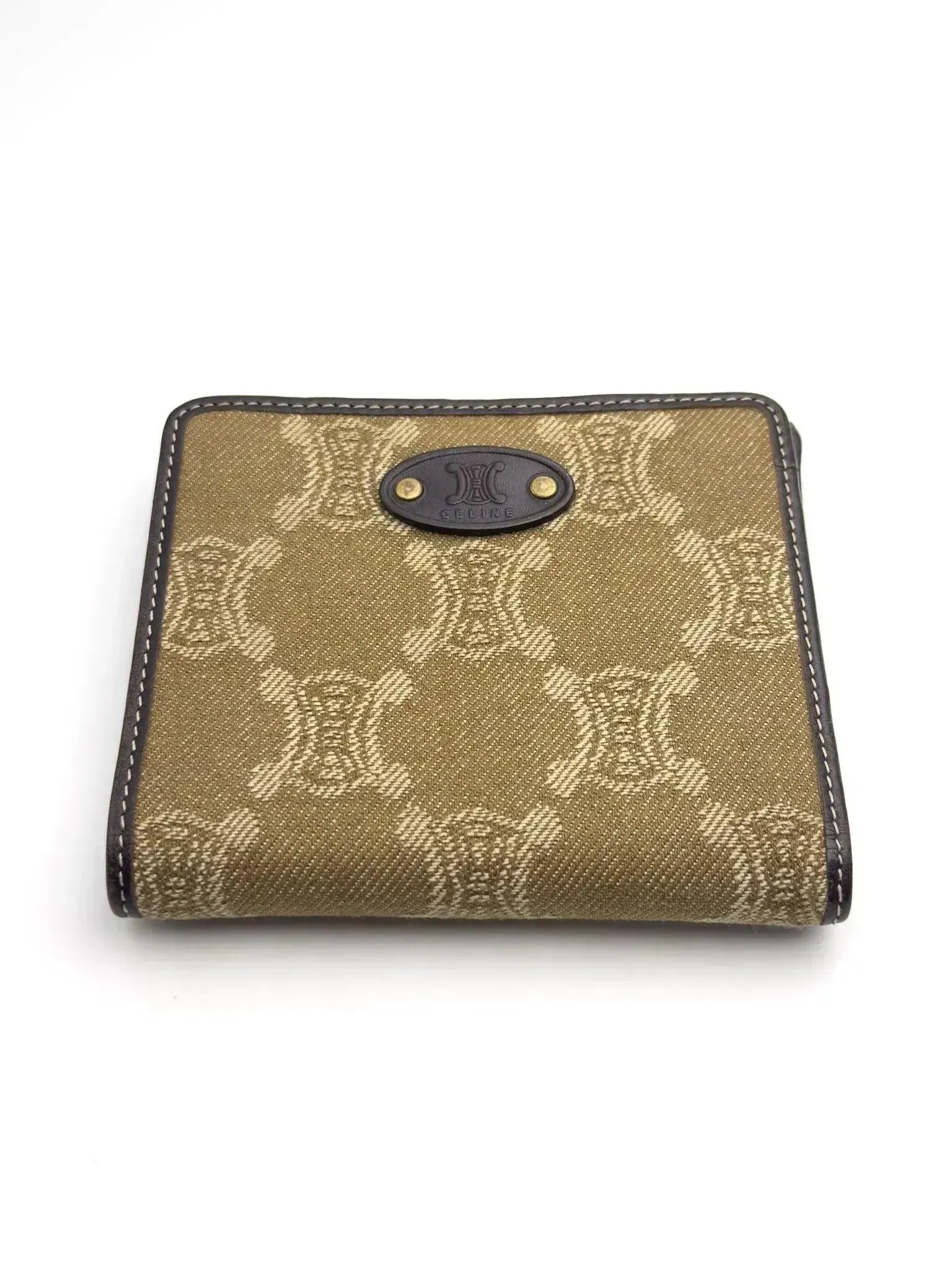 Celine - Portefeuille toile kaki - Atelier Victor