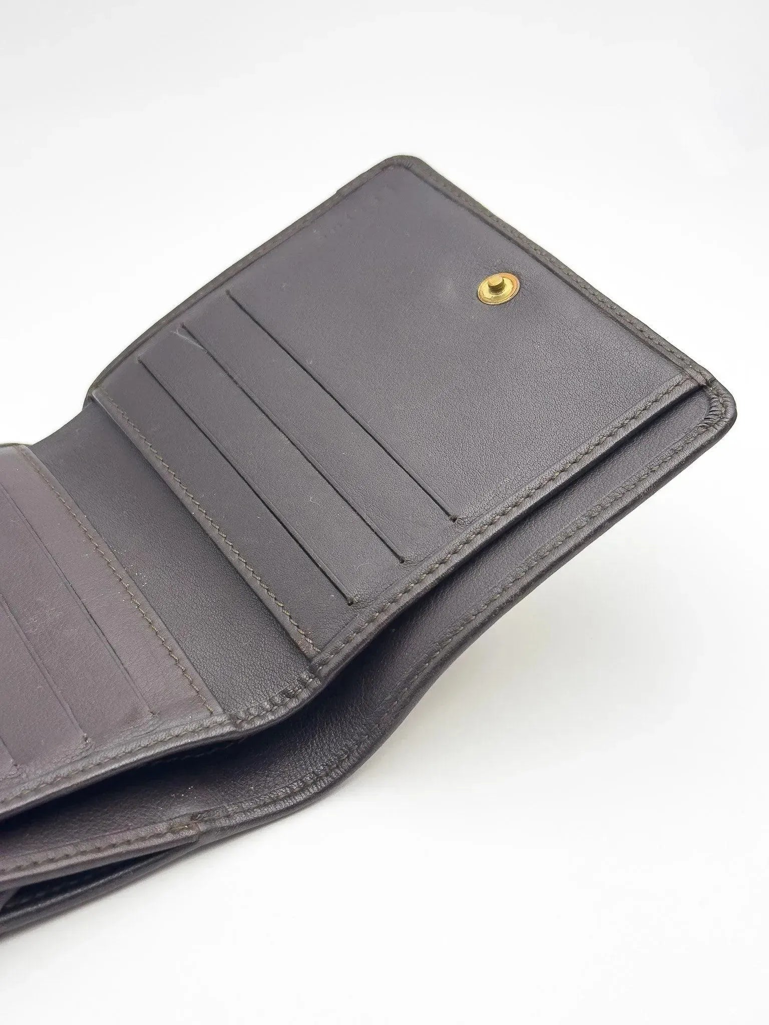 Celine - Portefeuille toile kaki - Atelier Victor