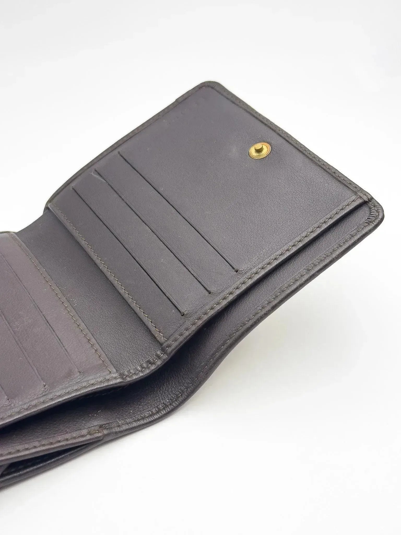 Celine - Portefeuille toile kaki - Atelier Victor