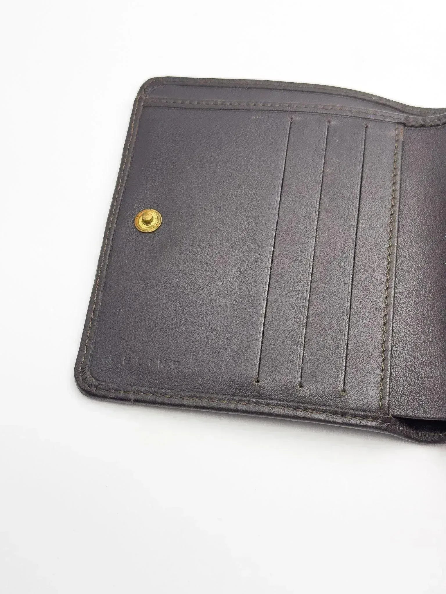 Celine - Portefeuille toile kaki - Atelier Victor