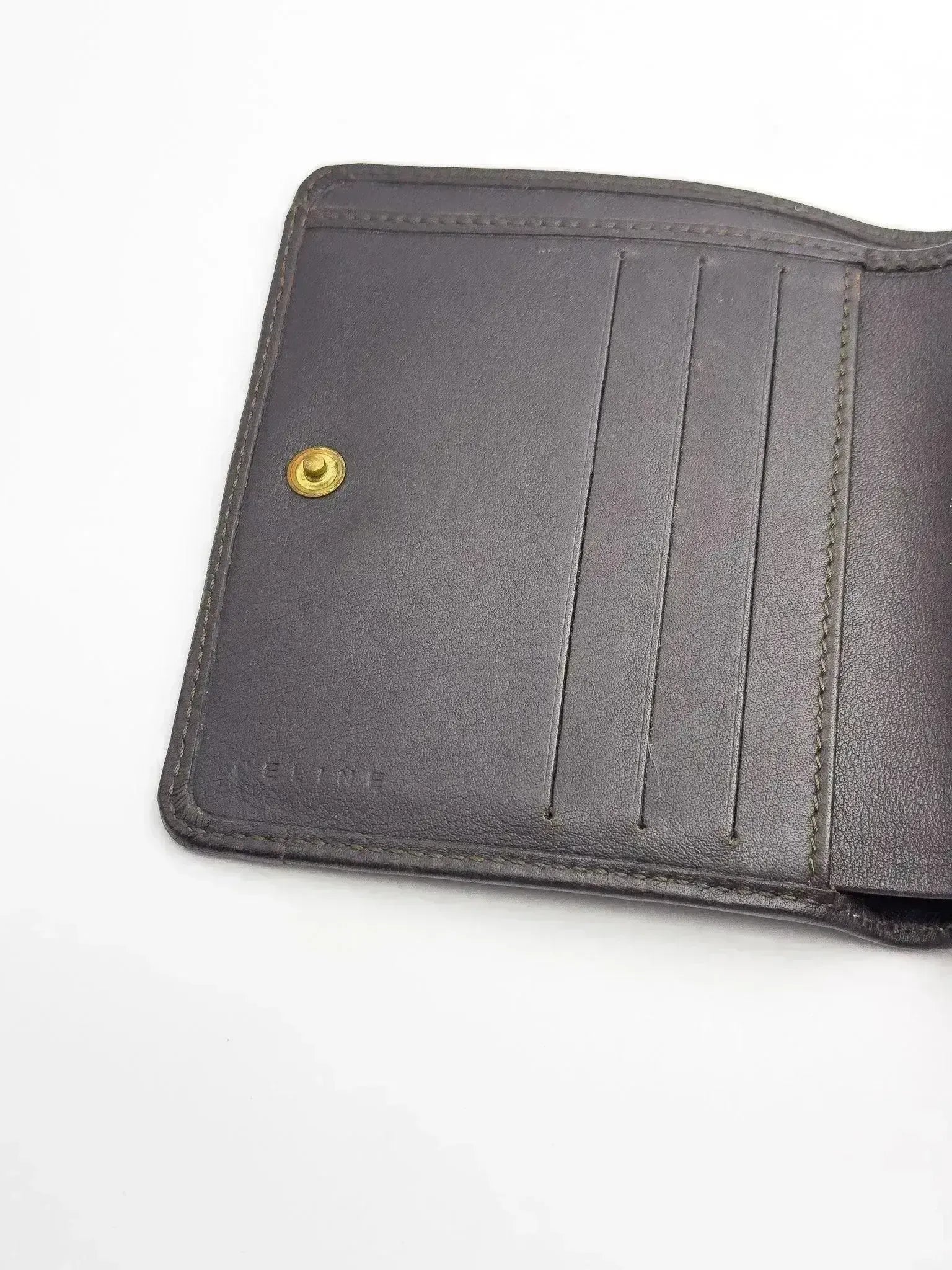 Celine - Portefeuille toile kaki - Atelier Victor