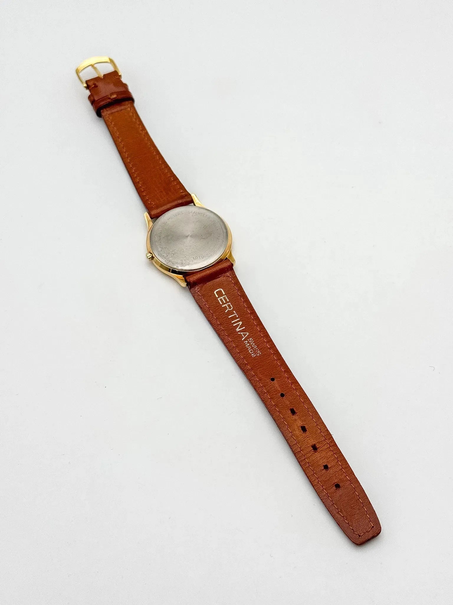 Certina - Phase de Lune Date Plaqué or - 1990s - Atelier Victor Paris - Vintage Watch Shop Dubai