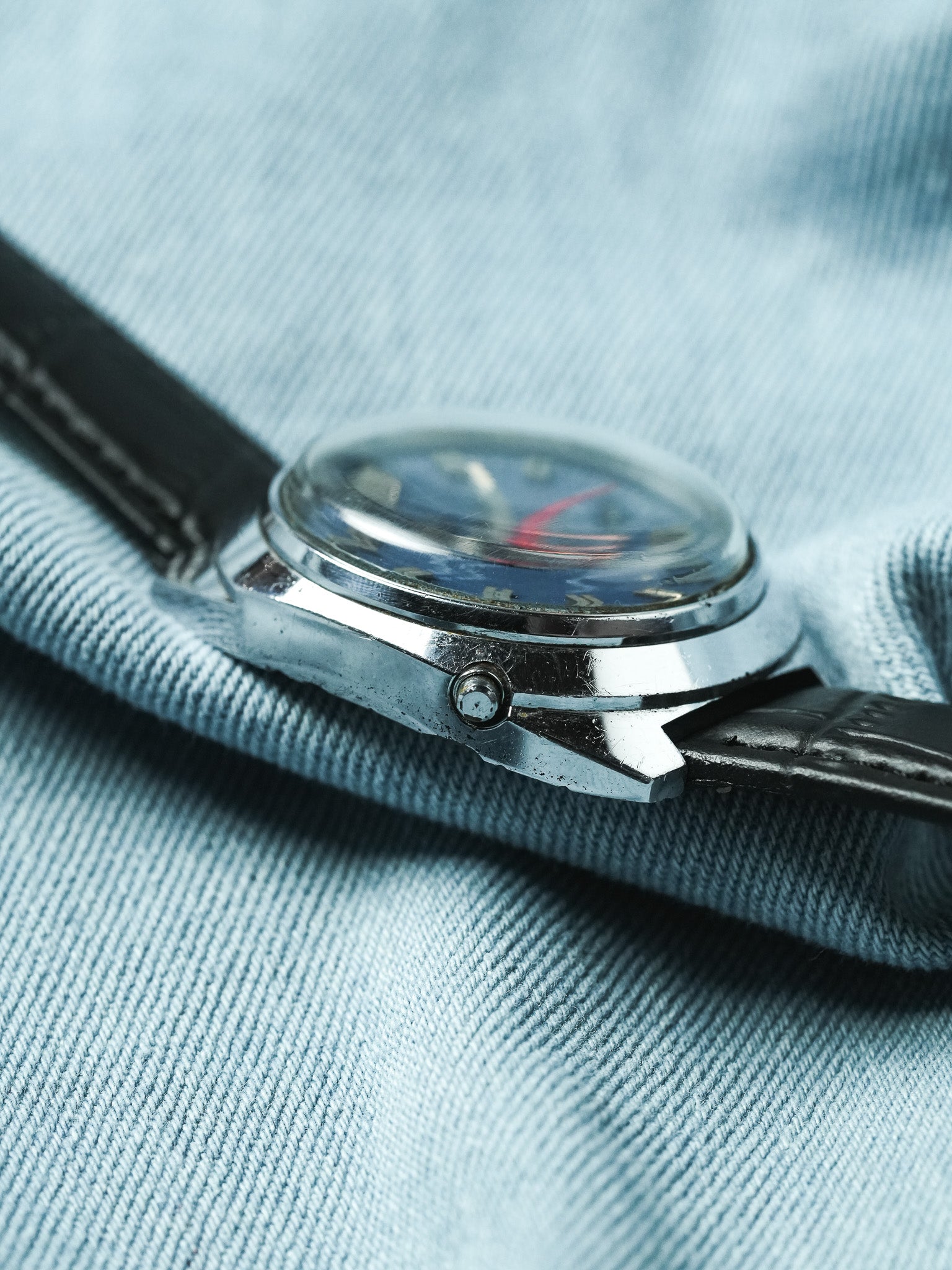 Chaika - Tonneau Jumbo Daydate Bleu - 1980s - Atelier Victor - Vintage Shop