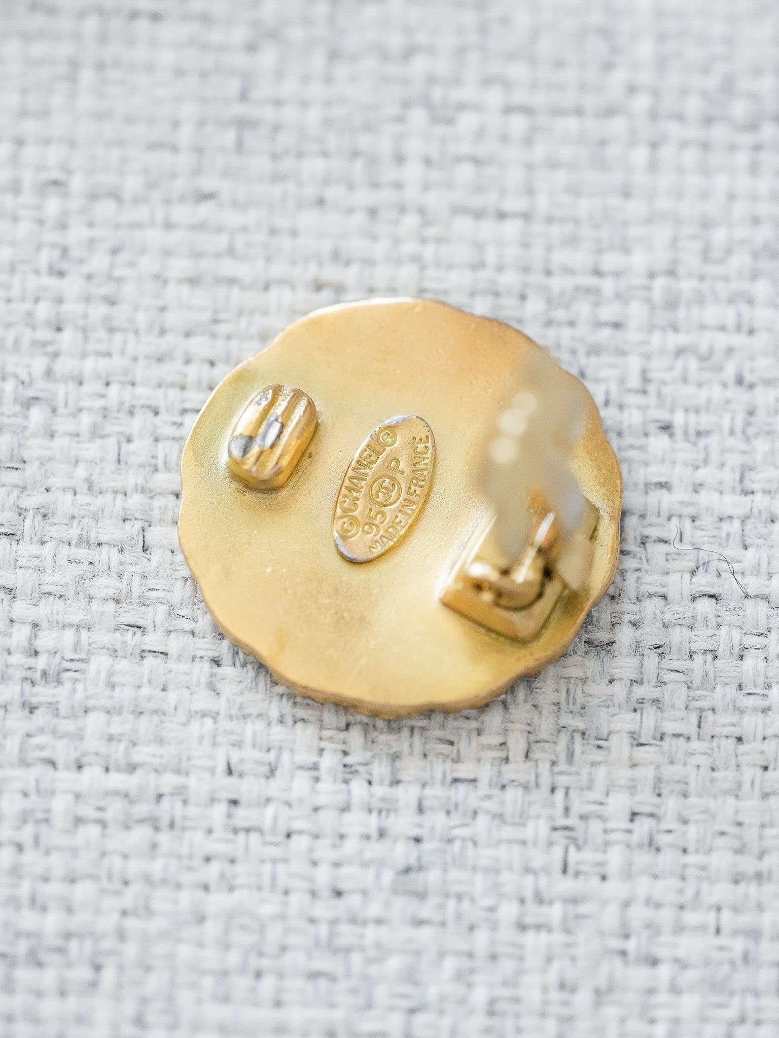 Chanel - Boucles d'oreilles Large CC - Atelier Victor - Vintage Watch Shop