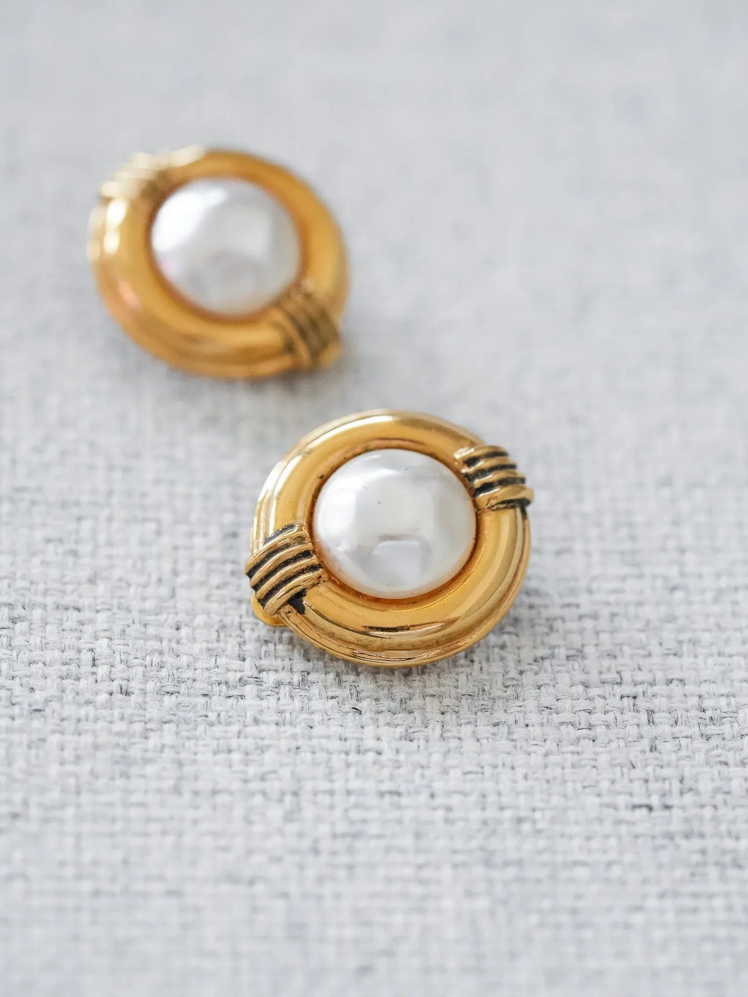 Chanel - Boucles d'oreilles perle vintage - Atelier Victor