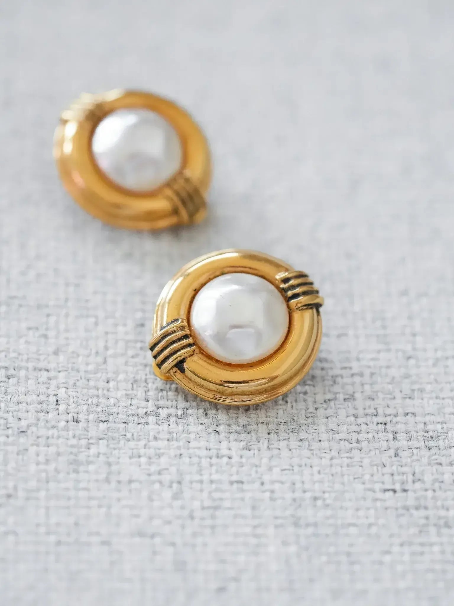 Chanel - Boucles d'oreilles perle vintage - Atelier Victor