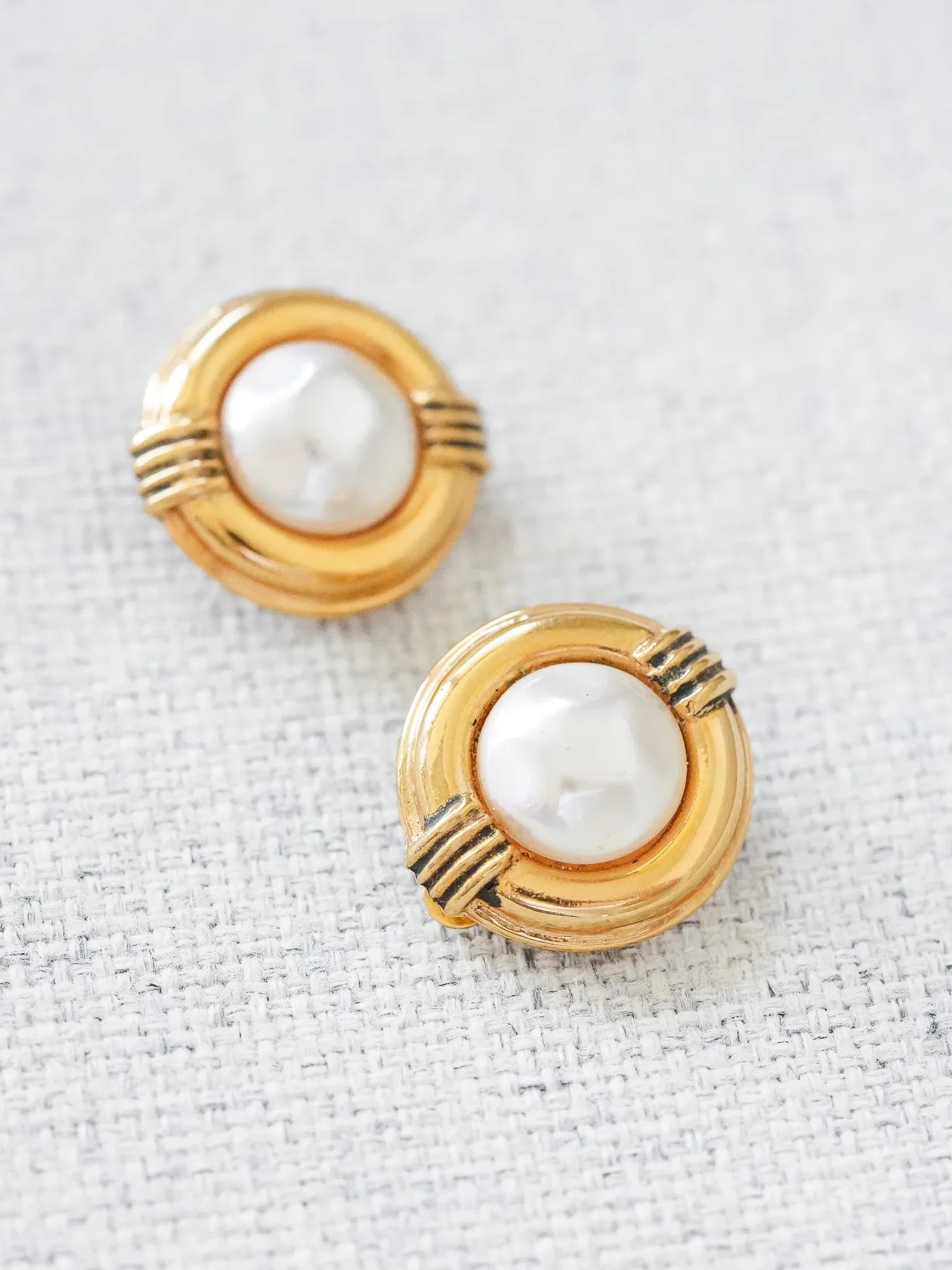 Chanel - Boucles d'oreilles perle vintage - Atelier Victor