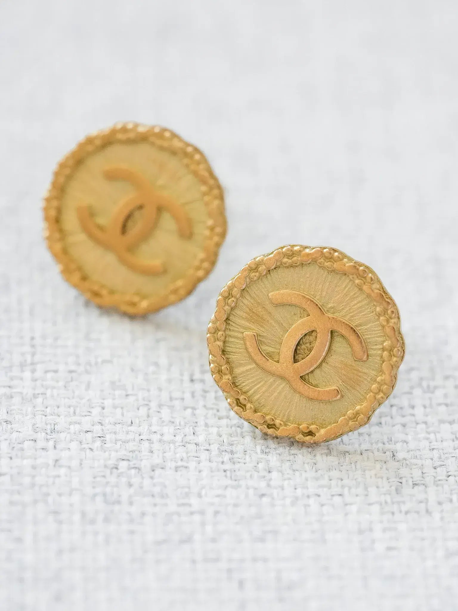 Chanel - Boucles d'oreilles vintage Large CC - Atelier Victor