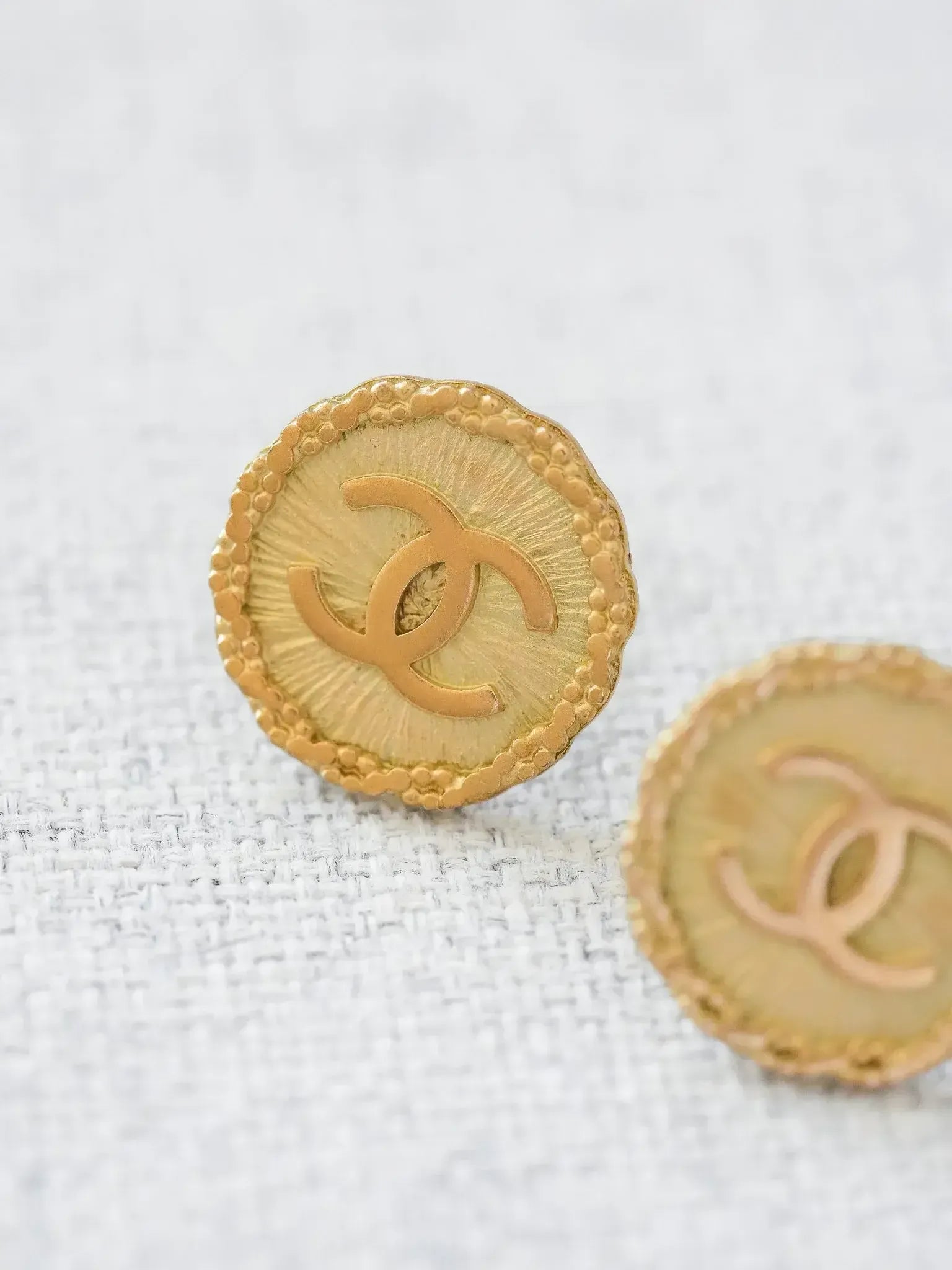 Chanel - Boucles d'oreilles vintage Large CC - Atelier Victor