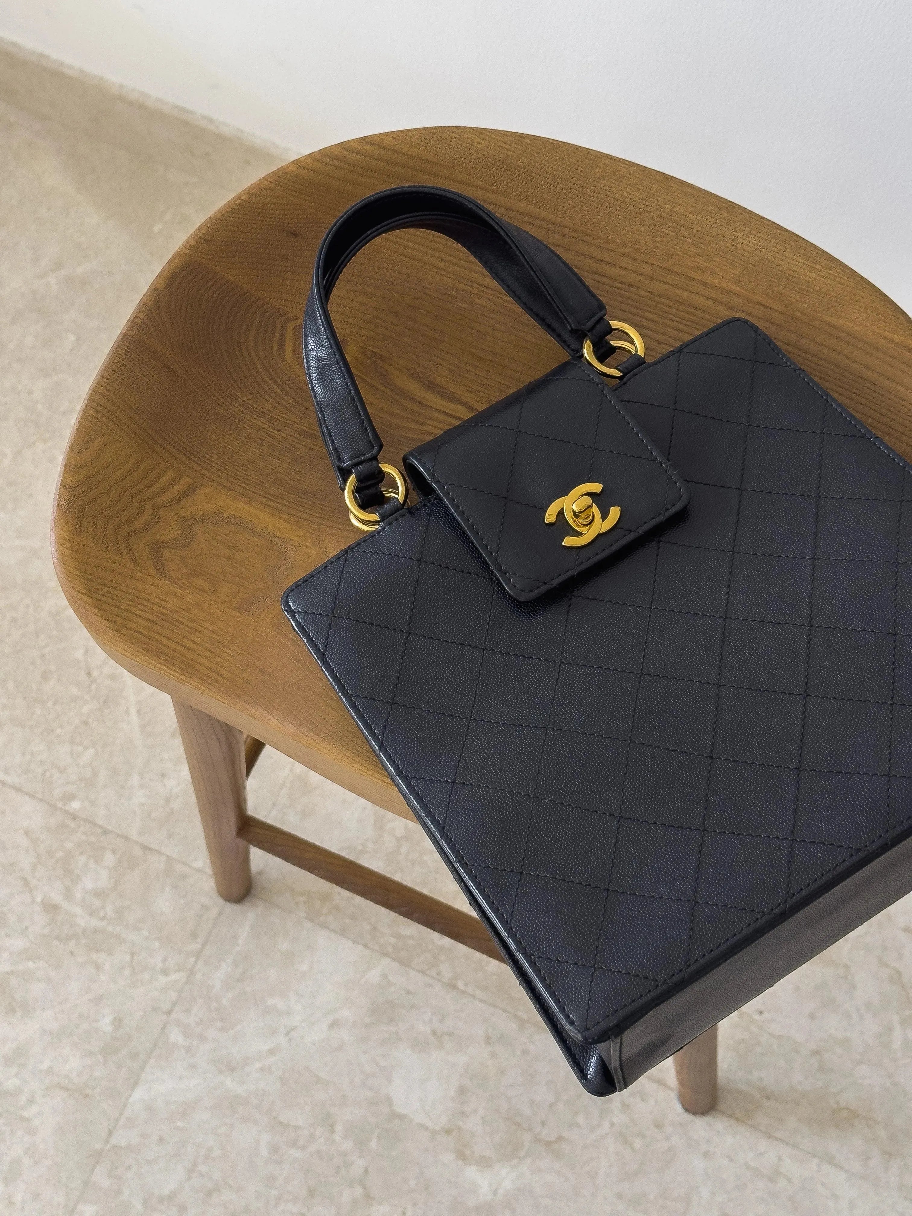 Chanel - Sac à main cuir matelassé - Atelier Victor - Vintage Shop