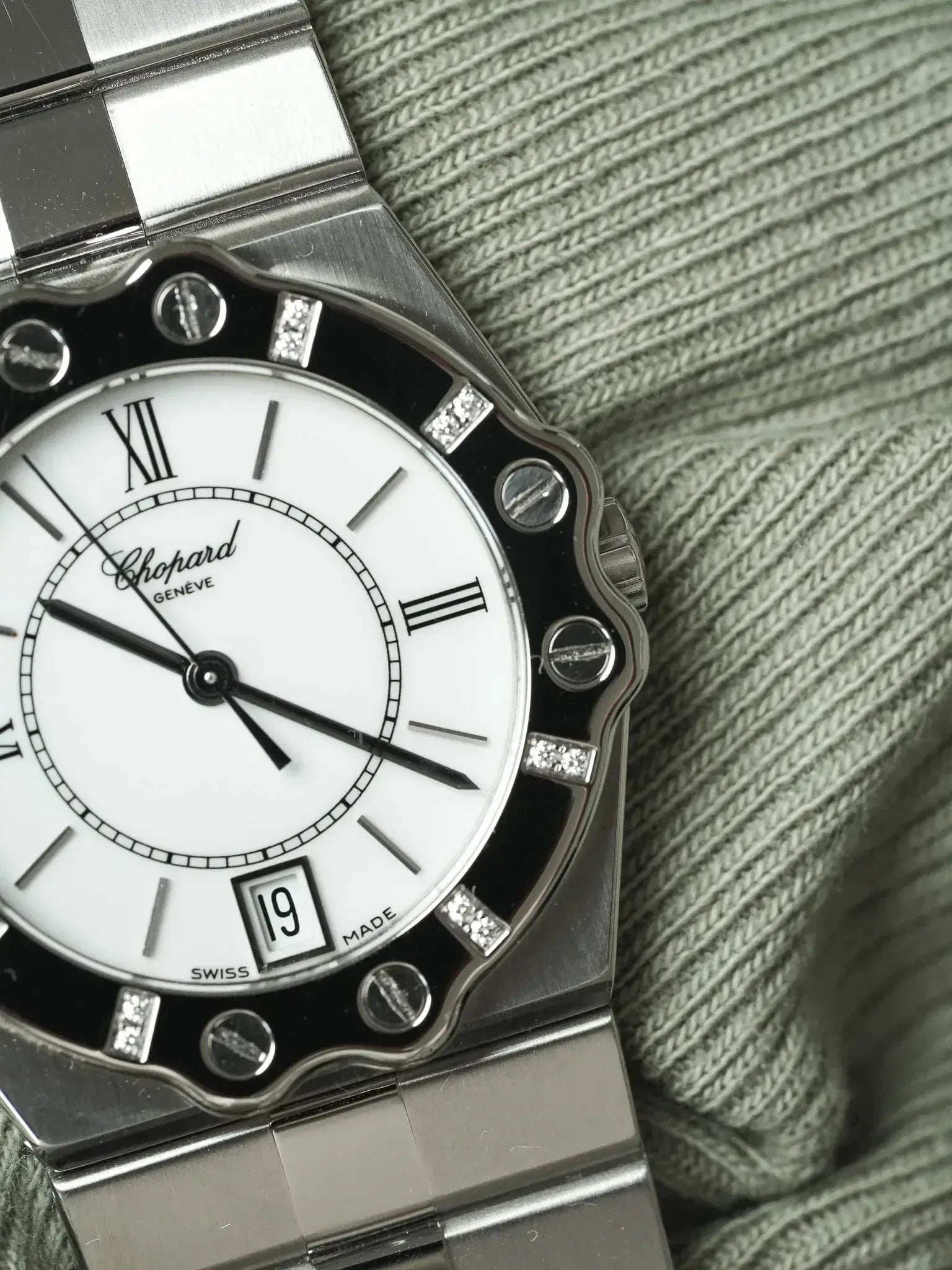 Chopard - St Moritz 8023 LUC Acier Diamants 32mm - 1990s - Atelier Victor