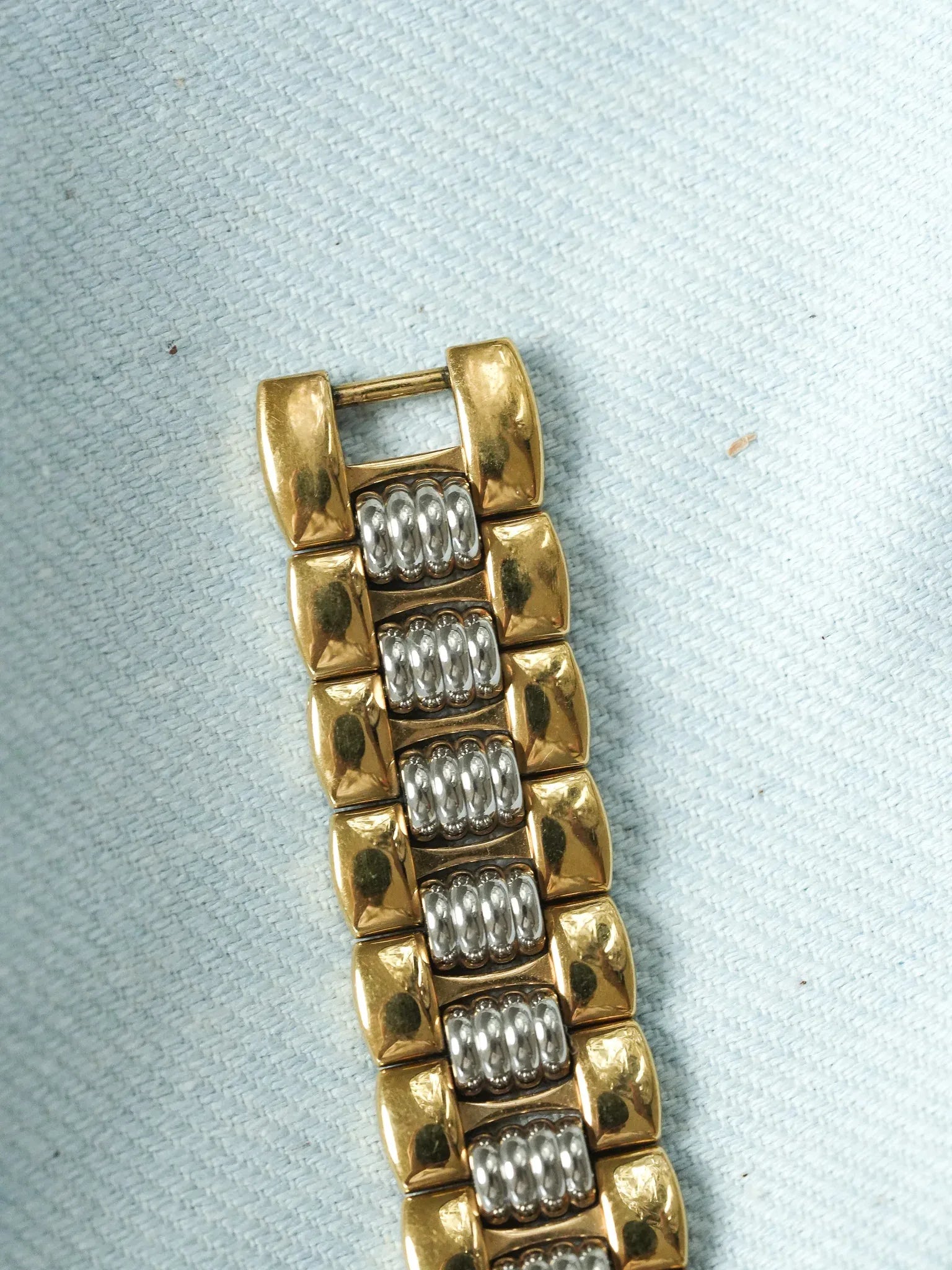 Christian Dior - 48.133 Octogonale Or Acier Cadran Gris- 1990s - Atelier Victor