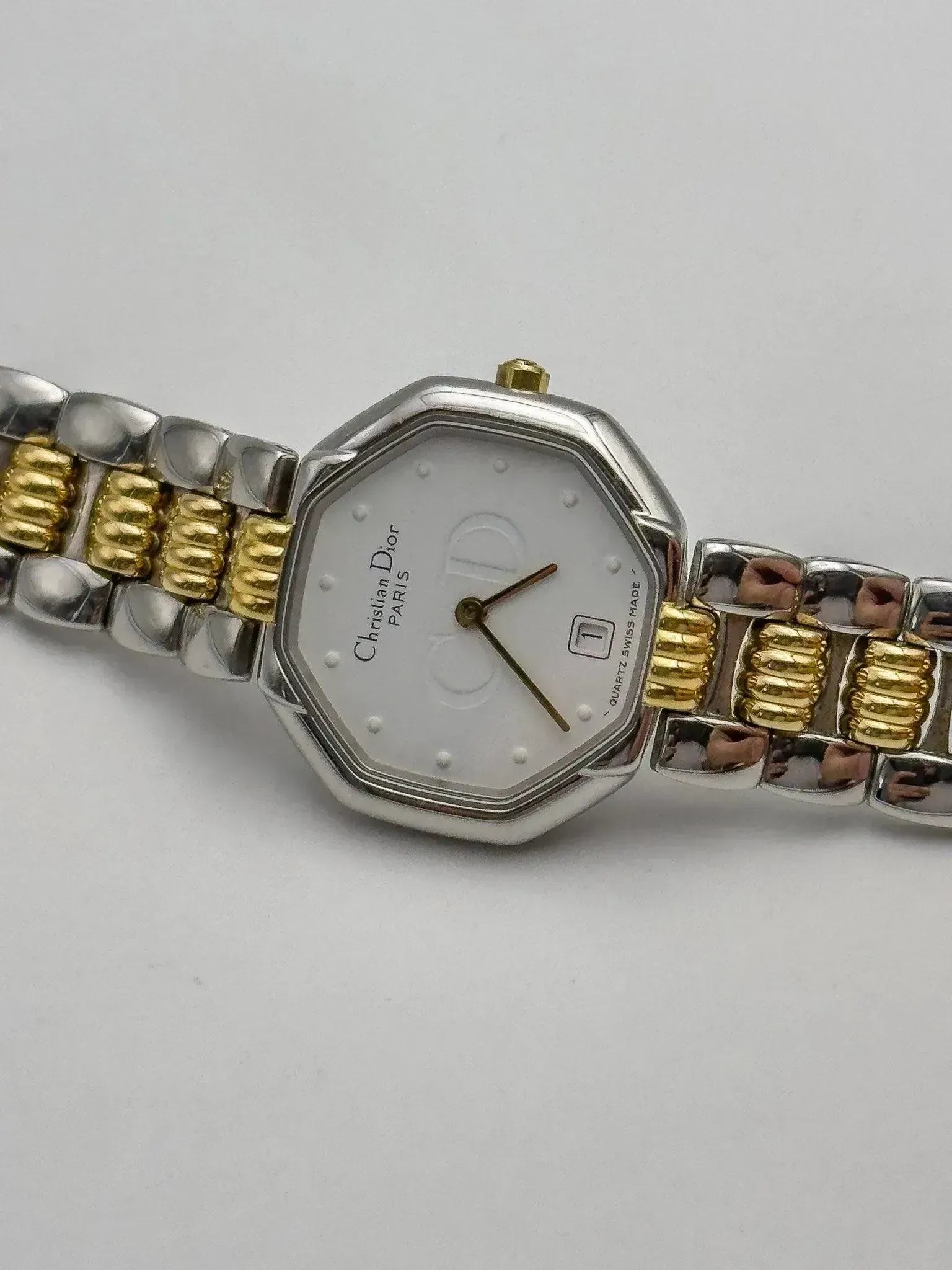 Christian Dior Paris - Octogonal Acier Or - 1990s - Atelier Victor