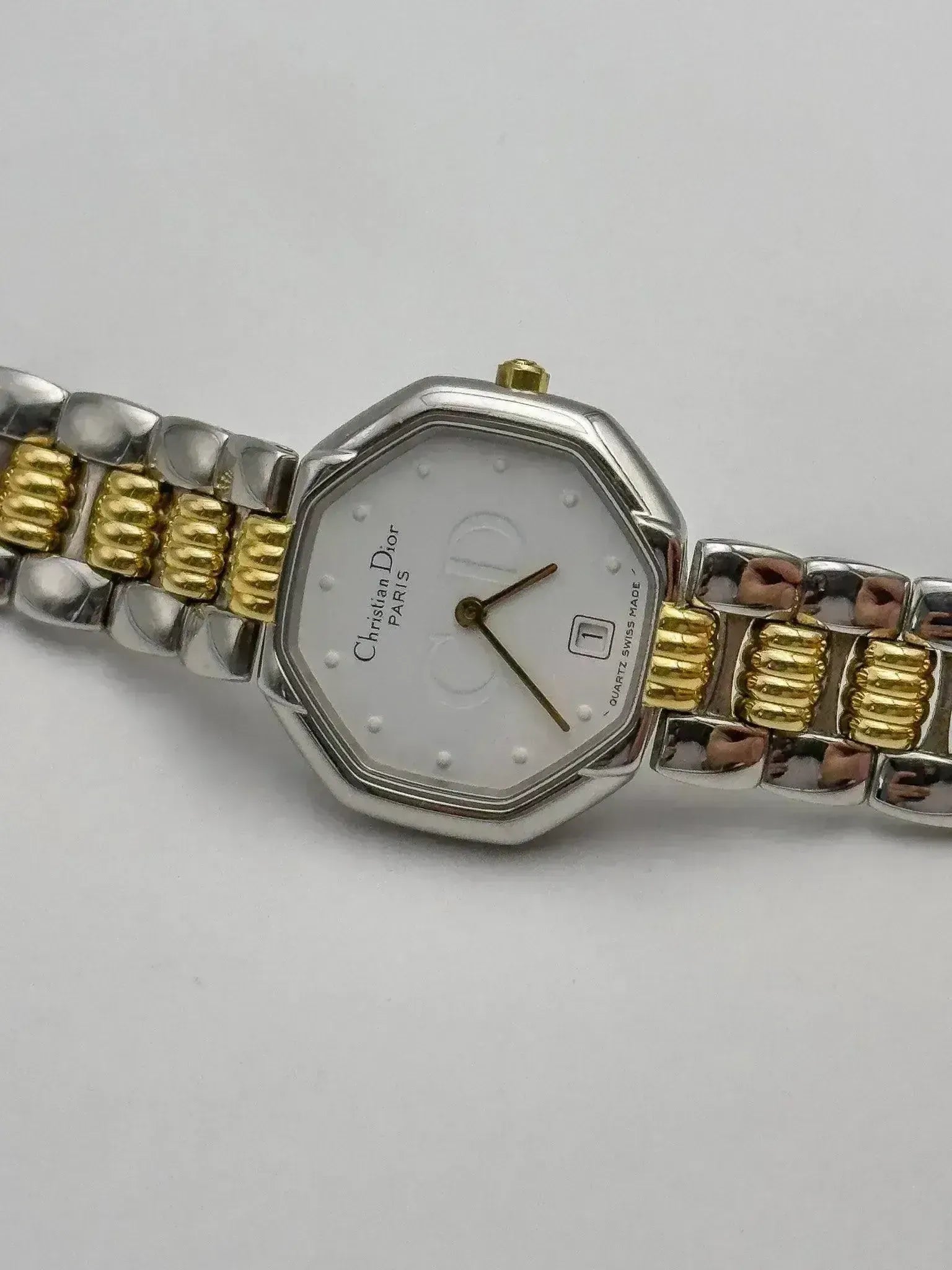 Christian Dior Paris - Octogonal Acier Or - 1990s - Atelier Victor