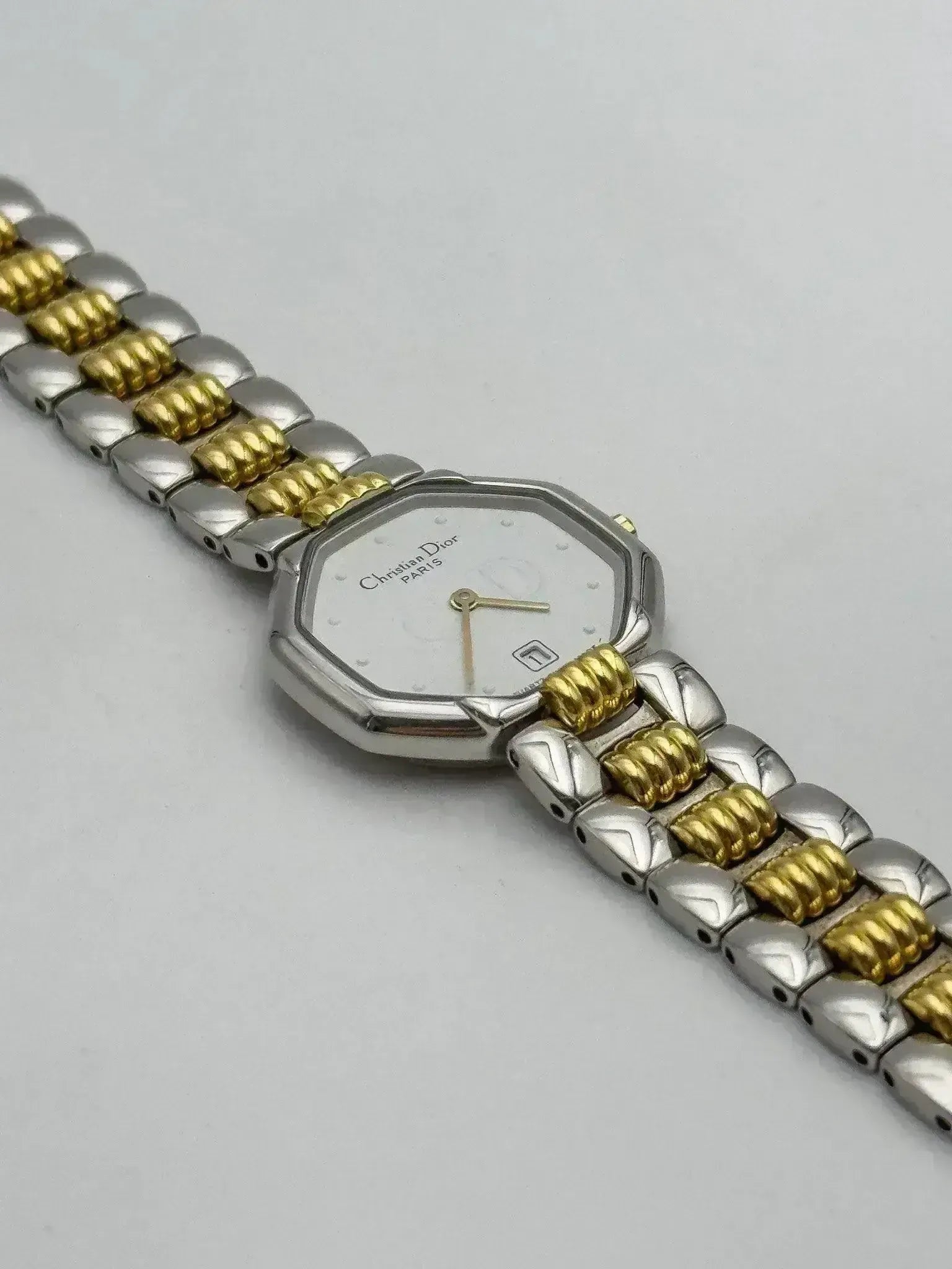 Christian Dior Paris - Octogonal Acier Or - 1990s - Atelier Victor