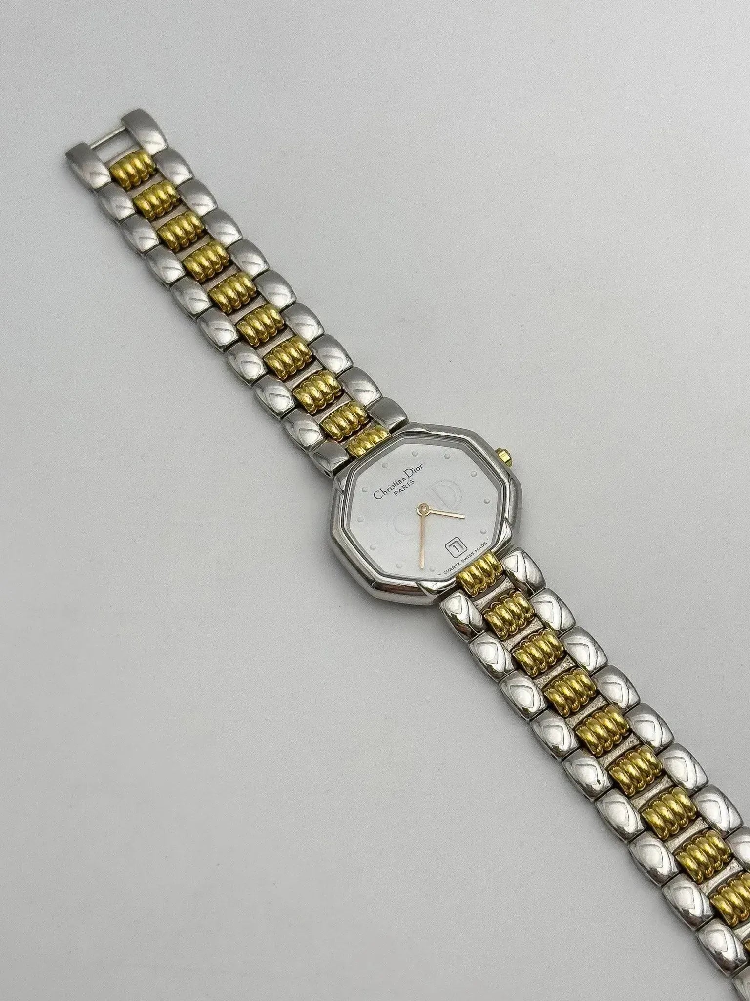 Christian Dior Paris - Octogonal Acier Or - 1990s - Atelier Victor