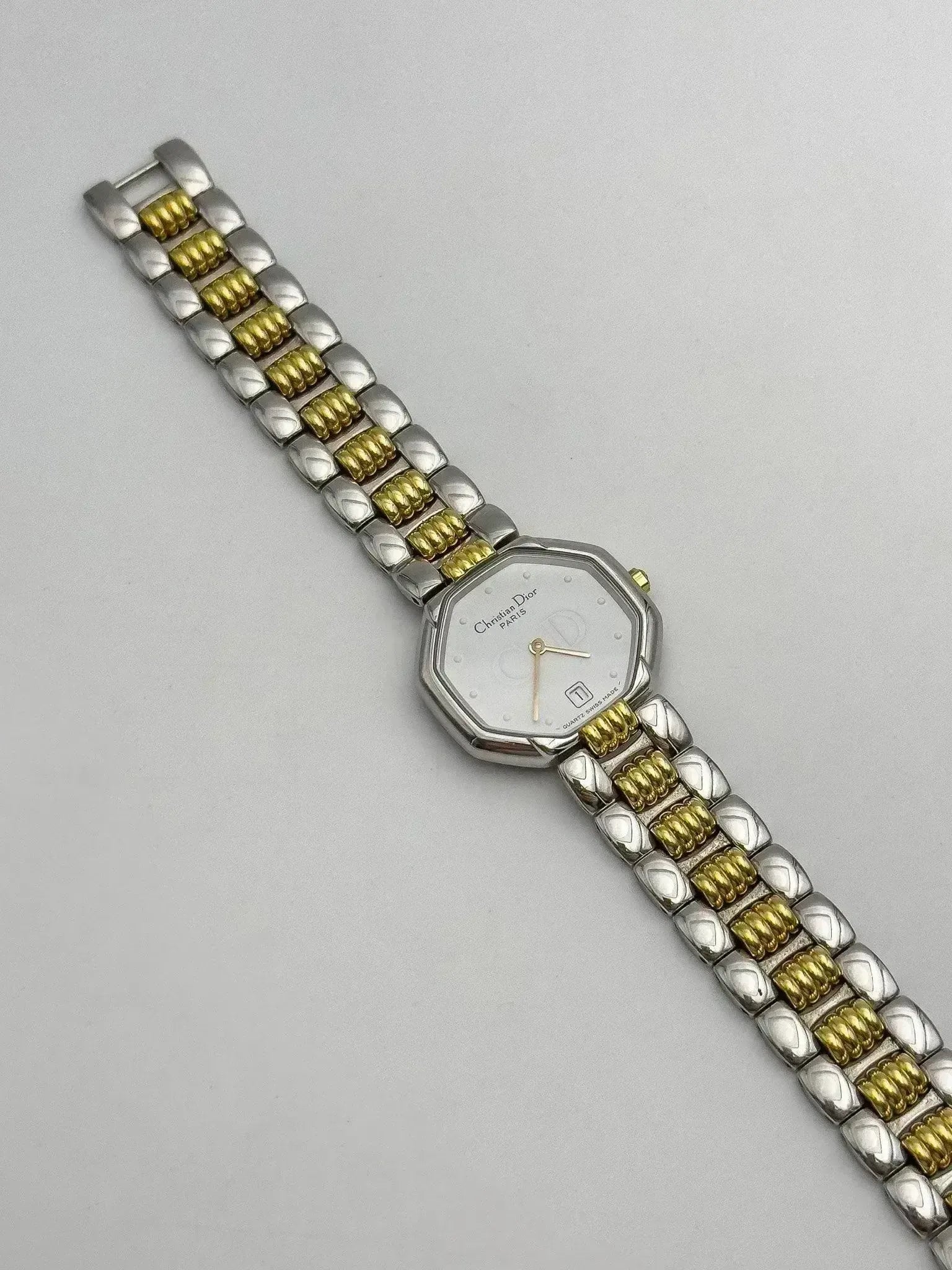 Christian Dior Paris - Octogonal Acier Or - 1990s - Atelier Victor