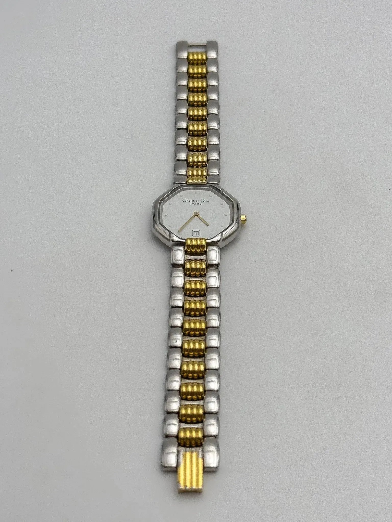Christian Dior Paris - Octogonal Acier Or - 1990s - Atelier Victor Paris - Vintage Watch Shop Dubai