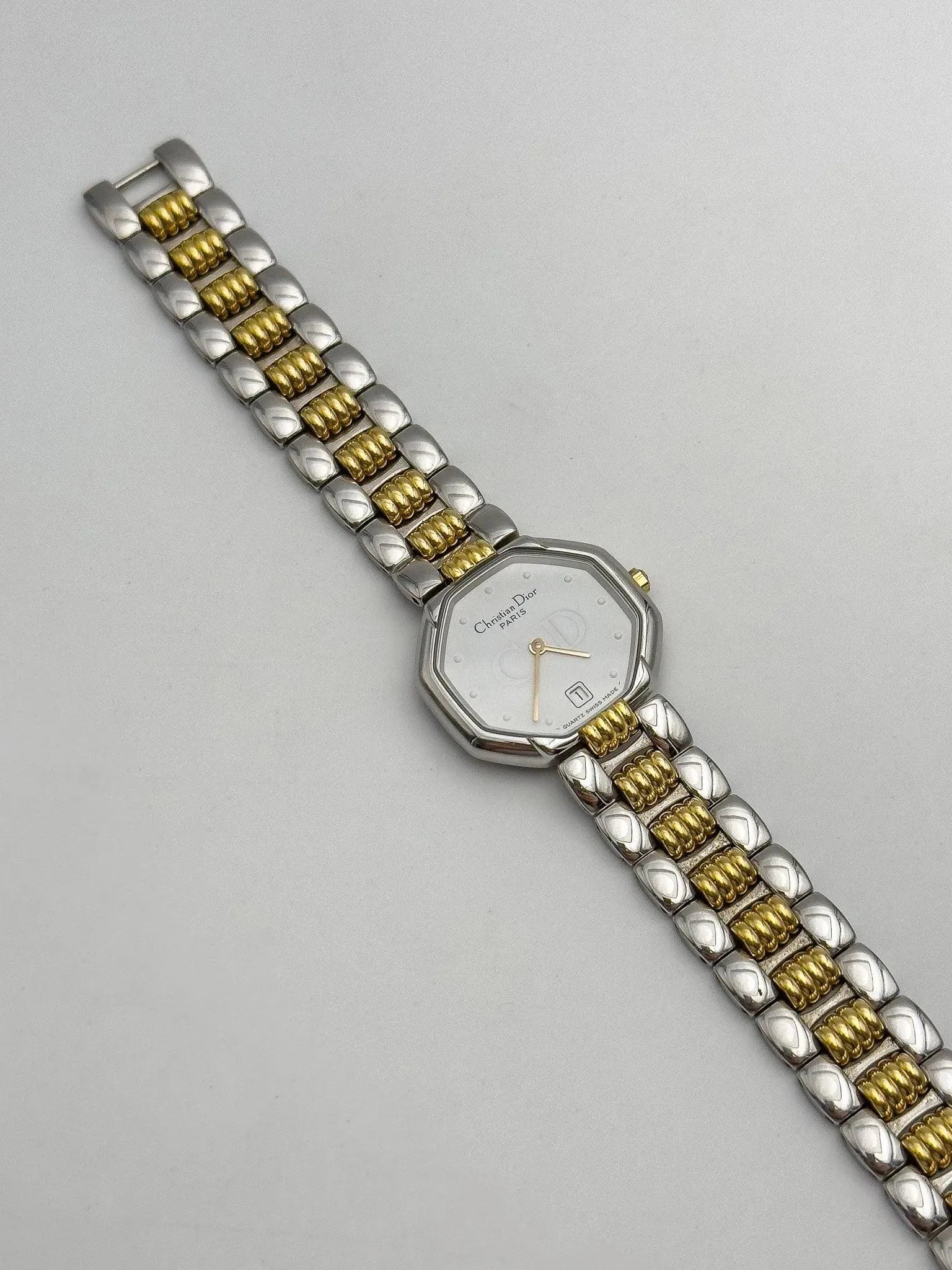 Christian Dior Paris - Octogonal Acier Or - 1990s - Atelier Victor Paris - Vintage Watch Shop Dubai