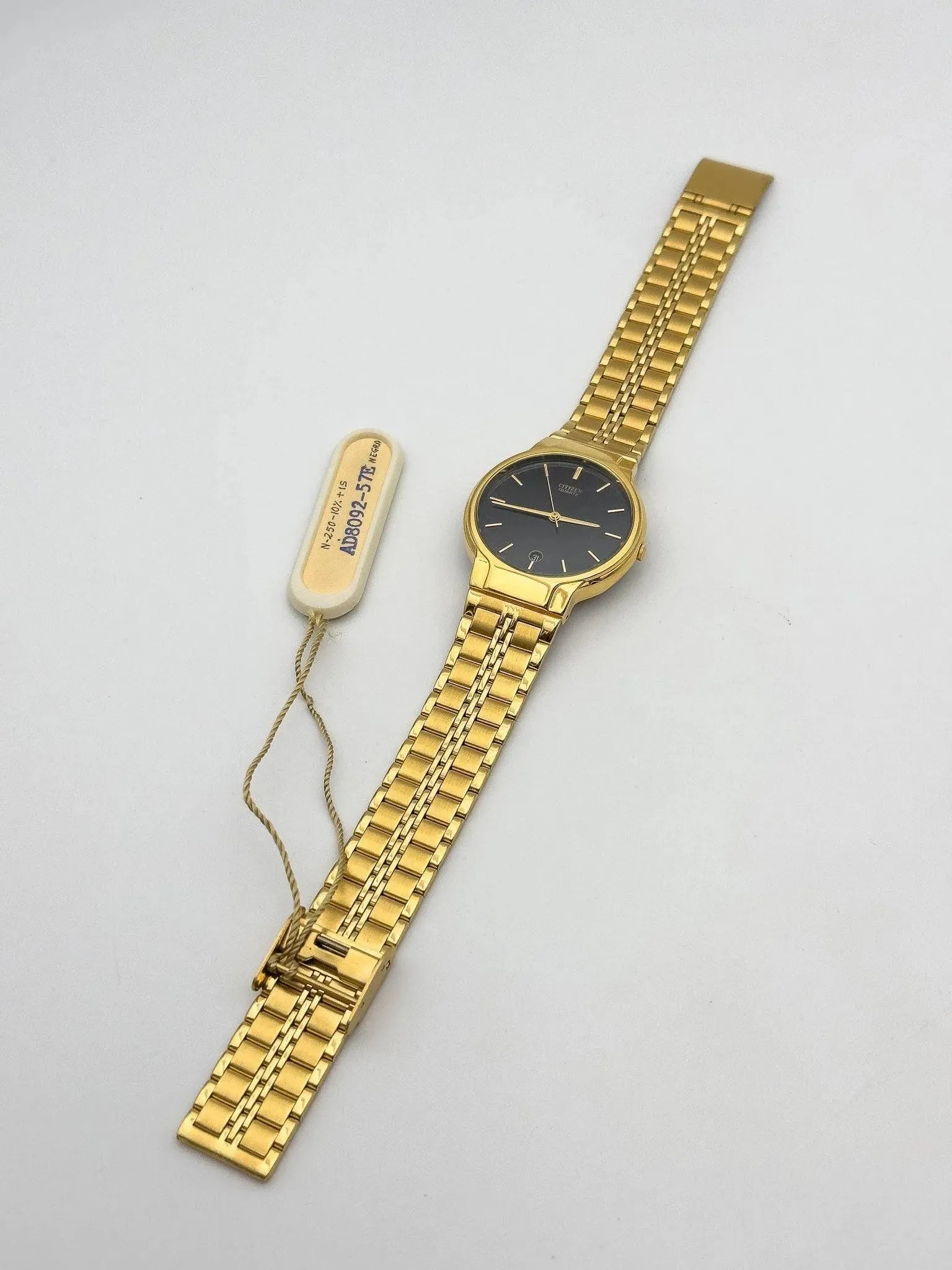 Citizen - Black Dial Full Gold - NOS - 1991 - Atelier Victor Paris - Vintage Watch Shop Dubai