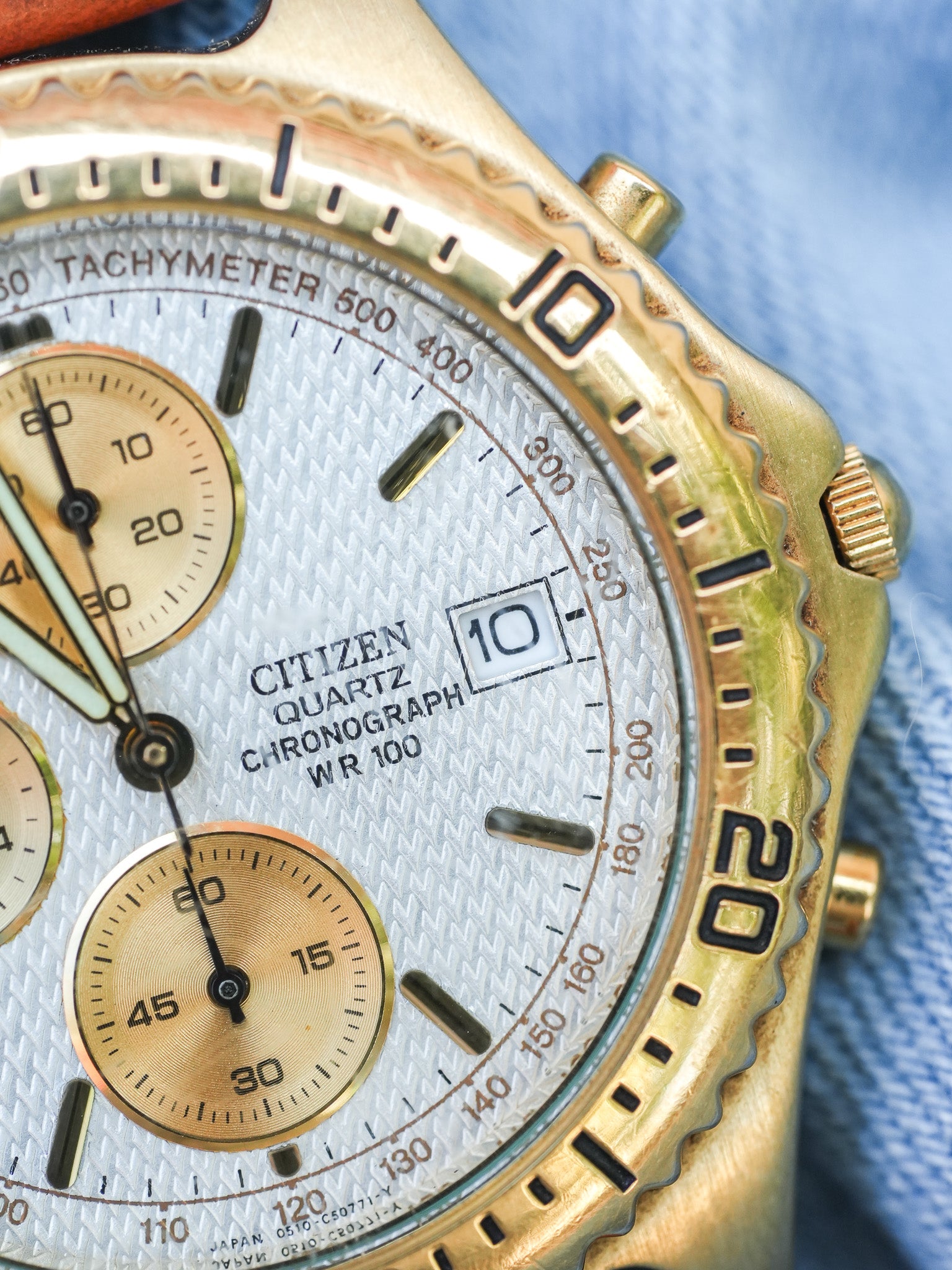 Citizen - Chronographe Date Or Tapisserie - 1997 - Atelier Victor - Vintage Shop