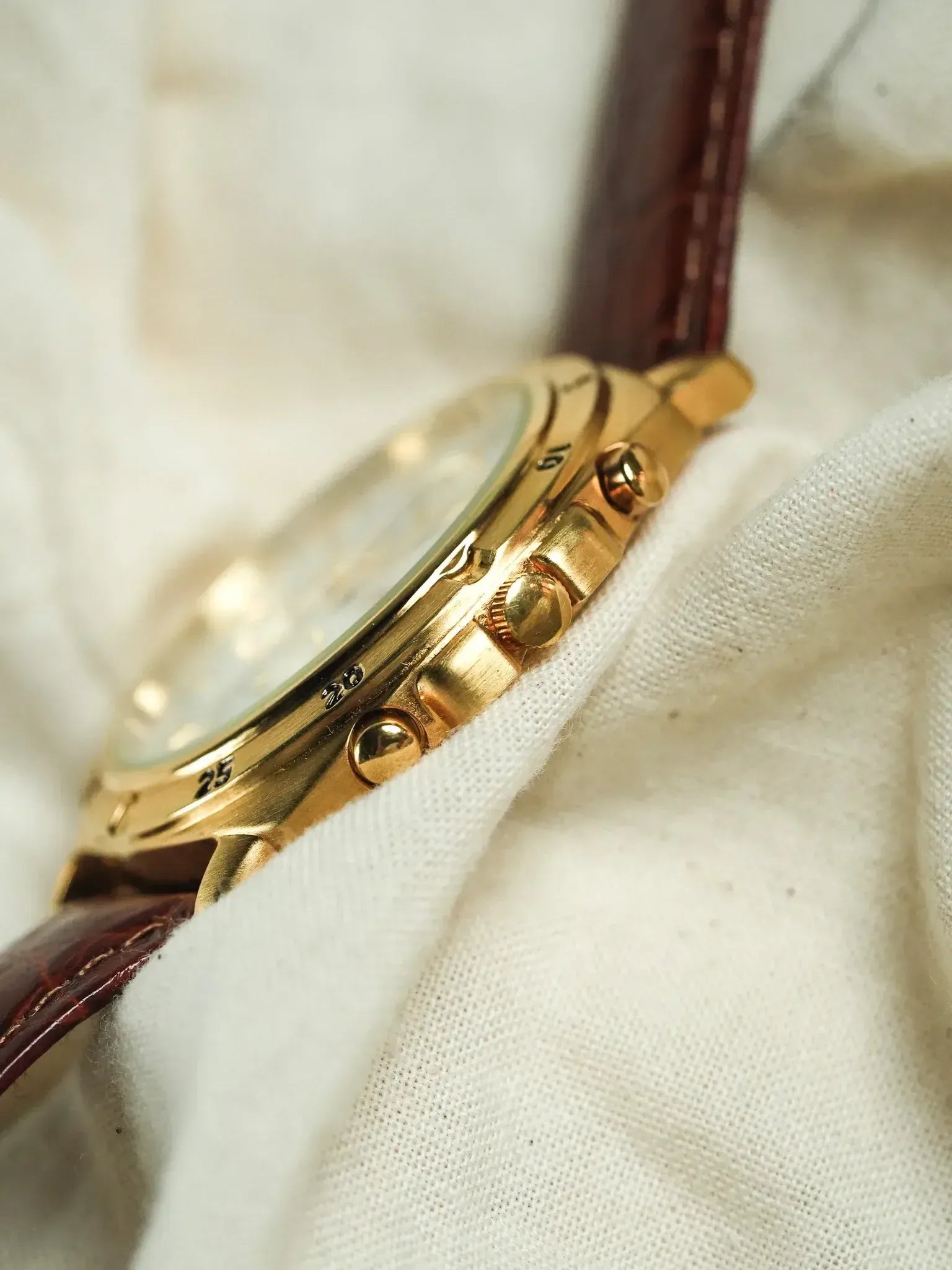 Citizen - Chronographe Plaqué Or Date - NOS - 1990s - Atelier Victor