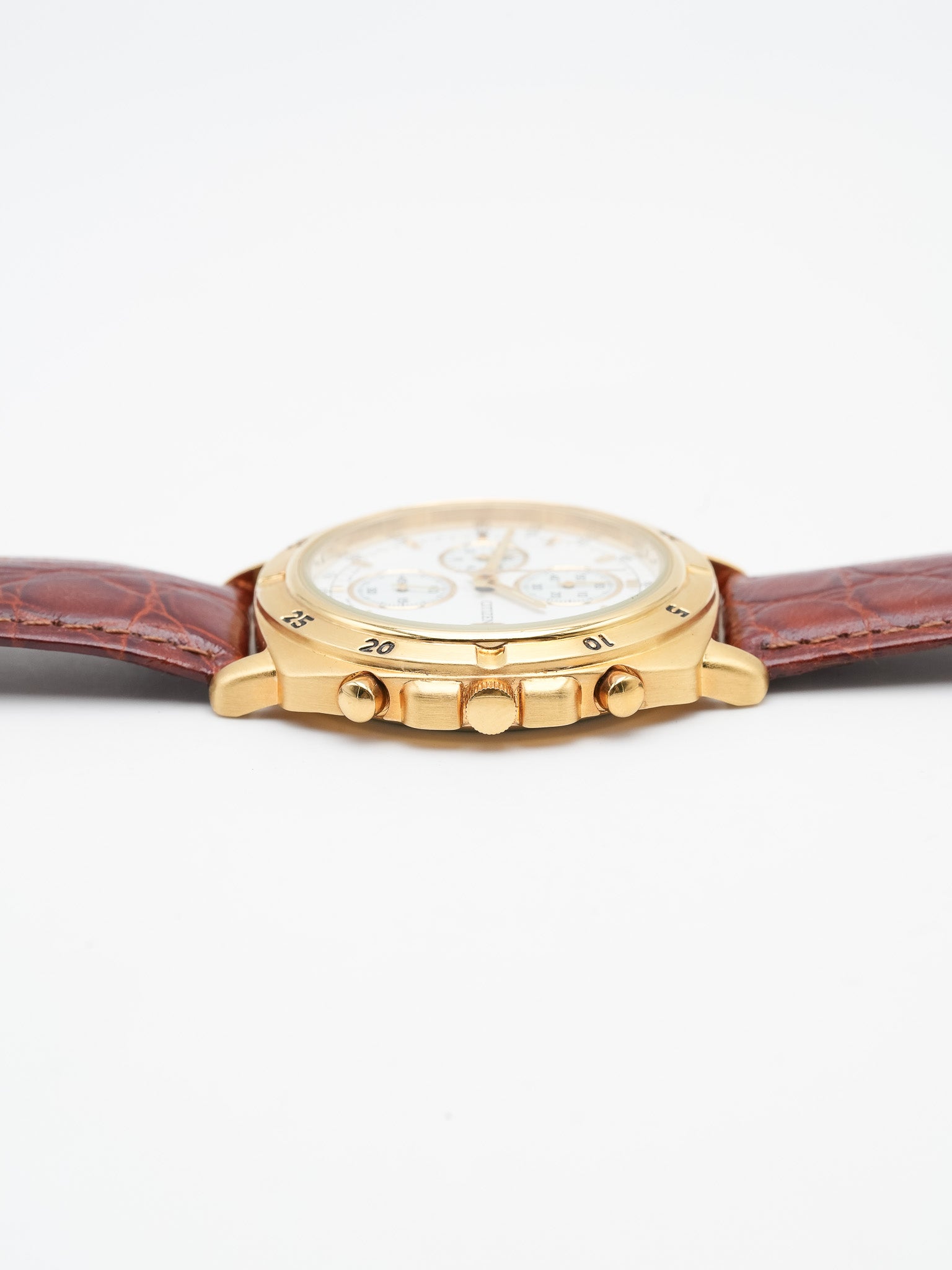 Citizen - Chronographe Plaqué Or Date - NOS - 1990s - Atelier Victor - Vintage Shop