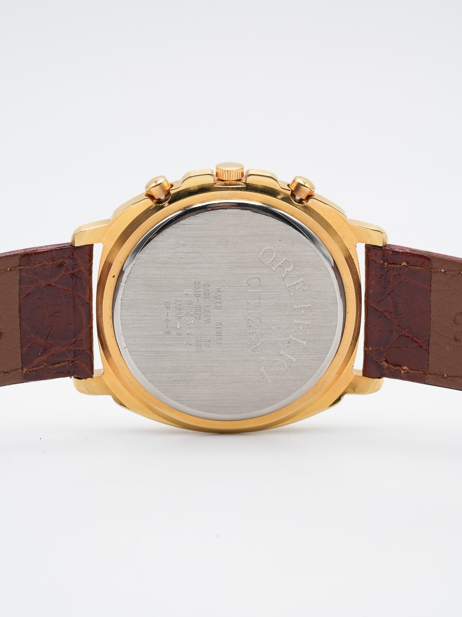 Citizen - Chronographe Plaqué Or Date - NOS - 1990s - Atelier Victor - Vintage Shop