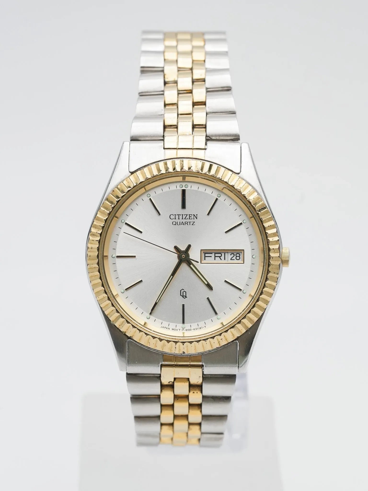 Citizen - Datejust cannelé jubilé acier or - 1990s - Atelier Victor - Vintage Shop