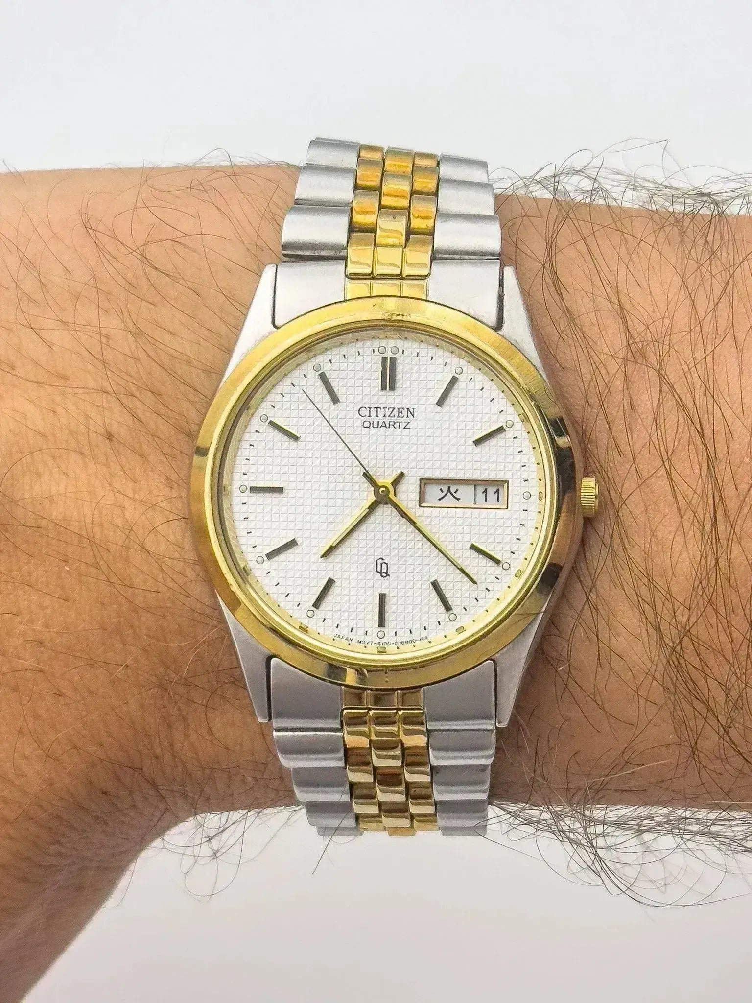 Citizen - Daydate Clous de Paris Acier Or - 2003 - Atelier Victor