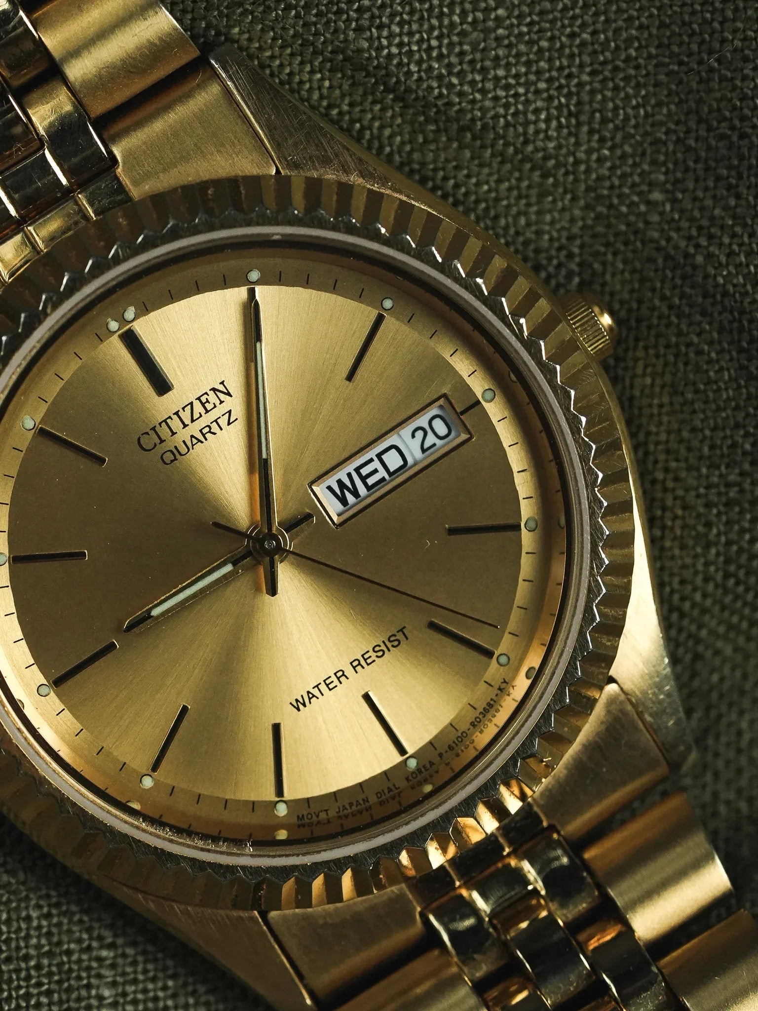 Citizen - Daydate Jubilee Cannelé Plaqué or - 1976 - Atelier Victor