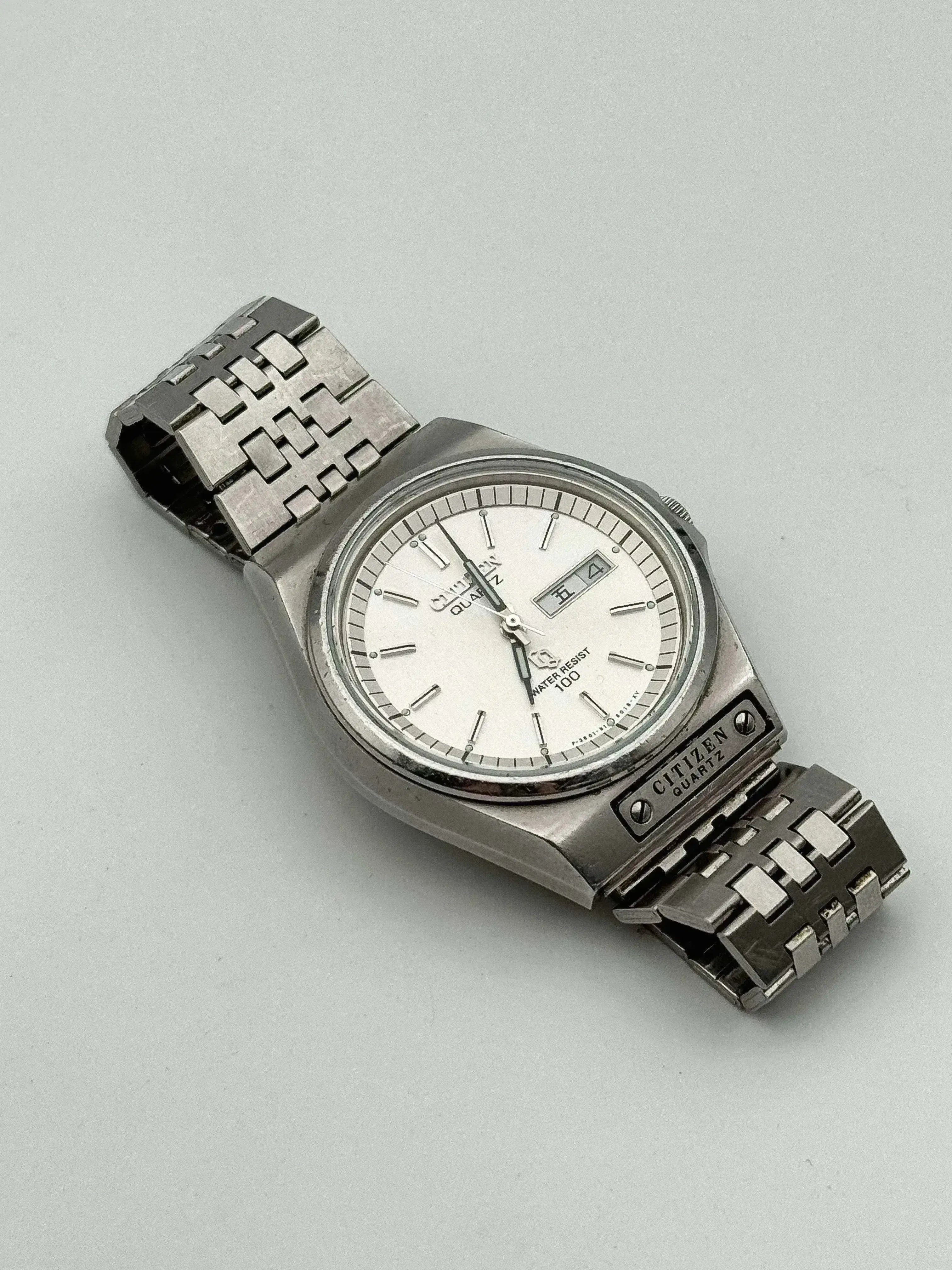 Citizen - Daydate Kanji Acier cadran blanc - 1980 - Atelier Victor