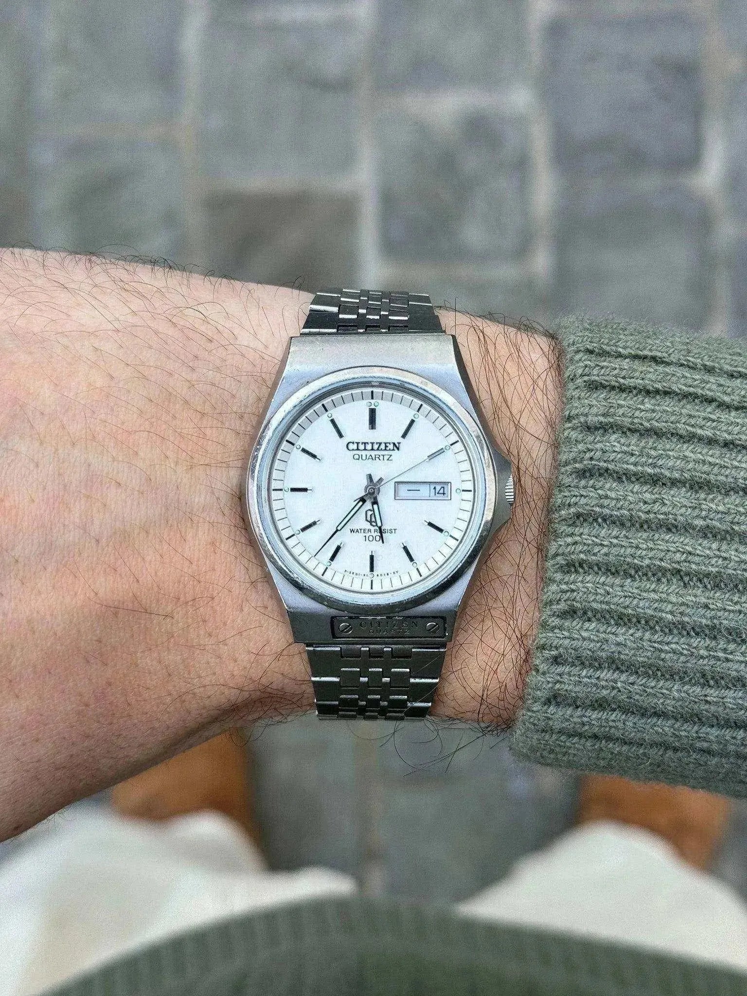 Citizen - Daydate Kanji Acier cadran blanc - 1980 - Atelier Victor