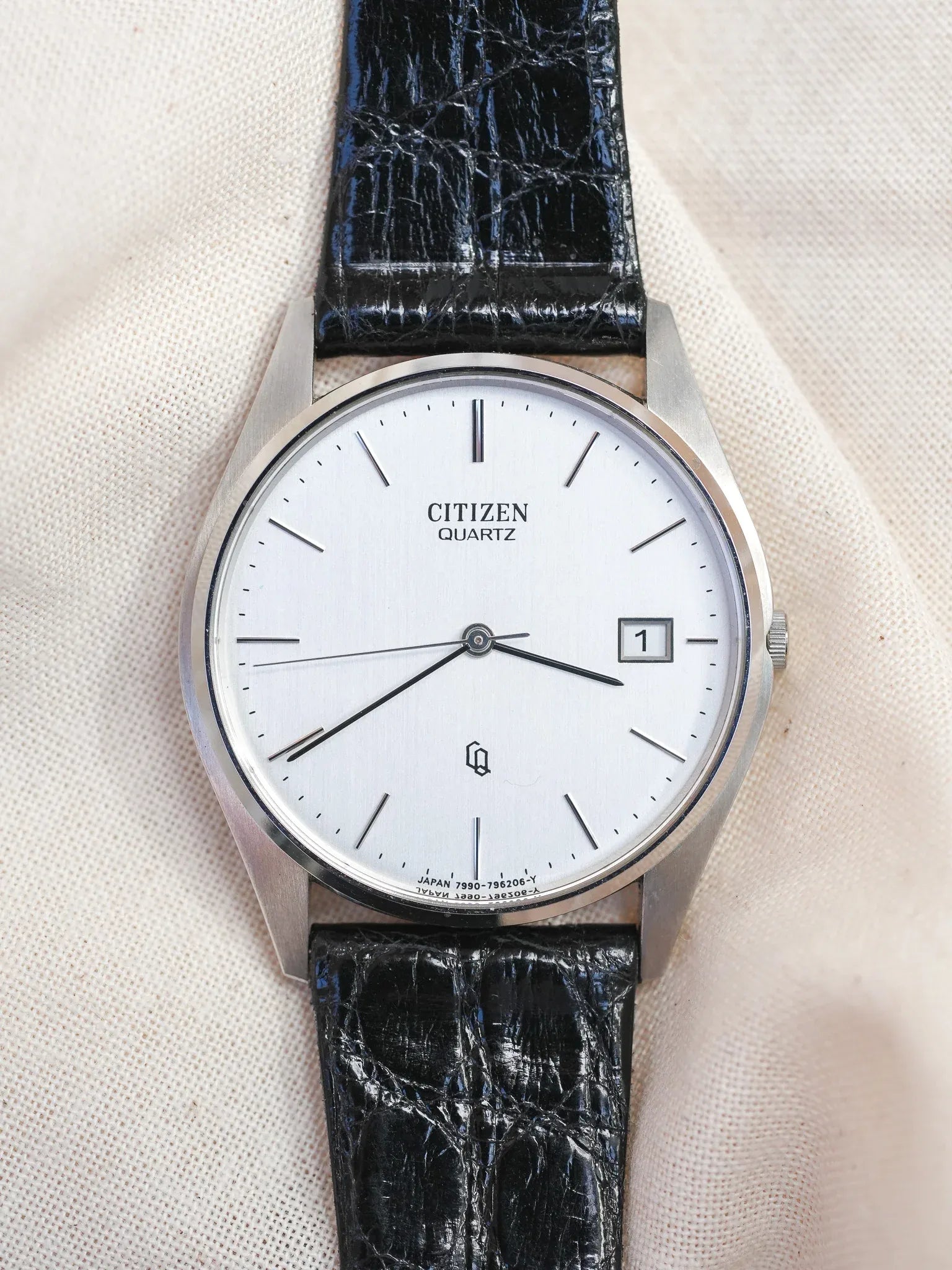 Citizen - dress watch slim acier date - NOS - 1989 - Atelier Victor