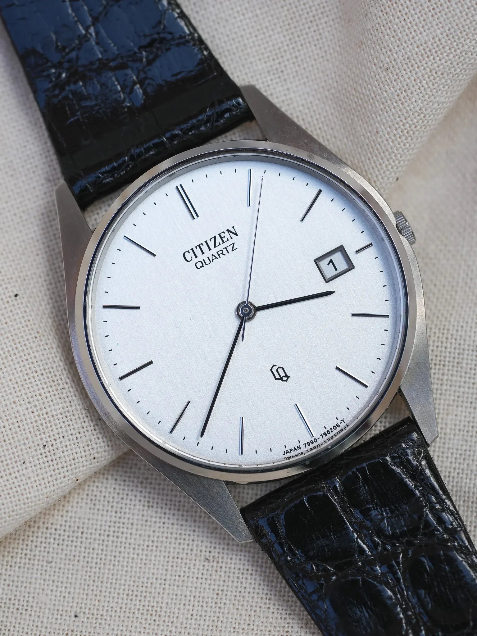 Citizen - dress watch slim acier date - NOS - 1989 - Atelier Victor