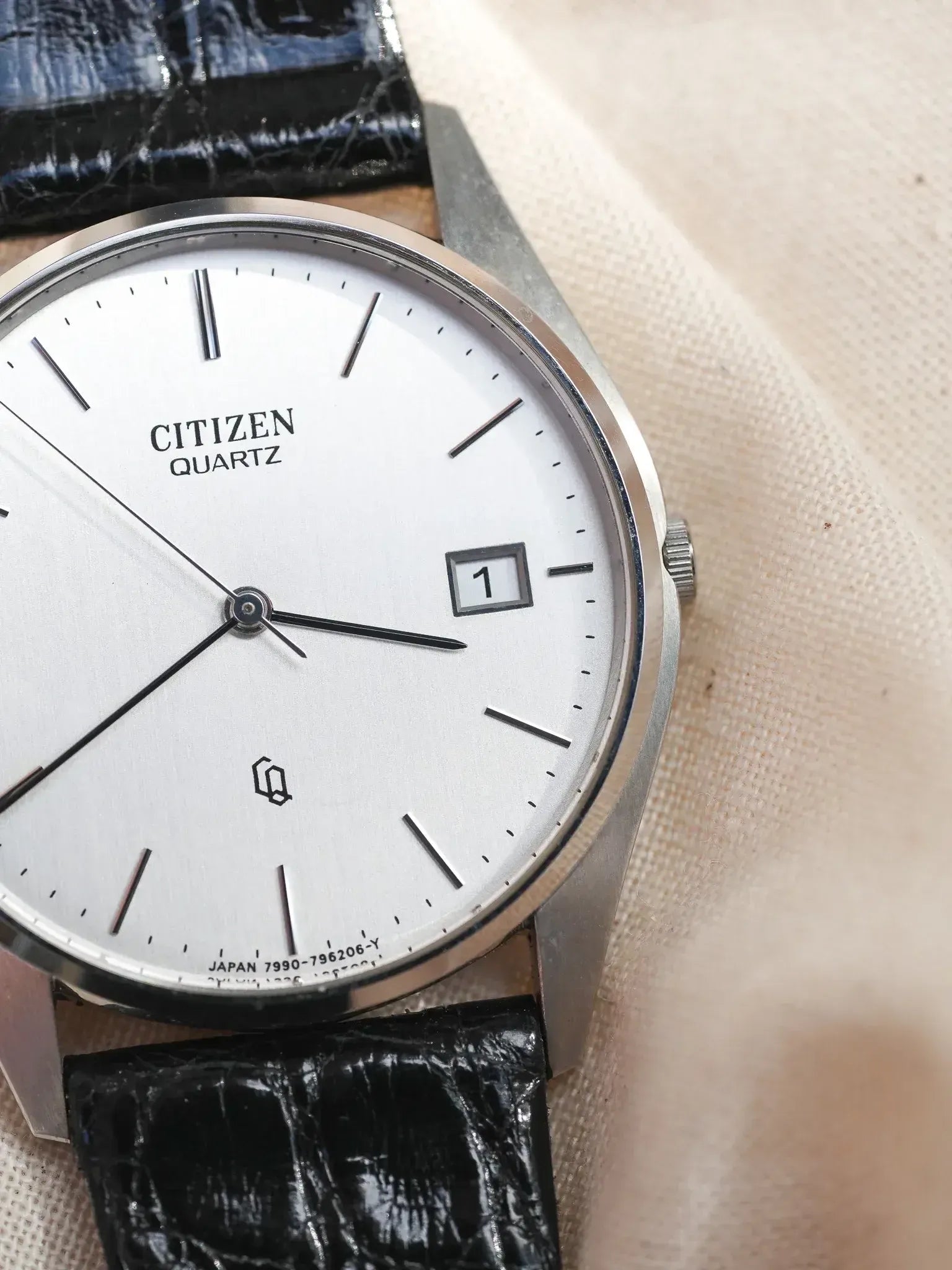 Citizen - dress watch slim acier date - NOS - 1989 - Atelier Victor