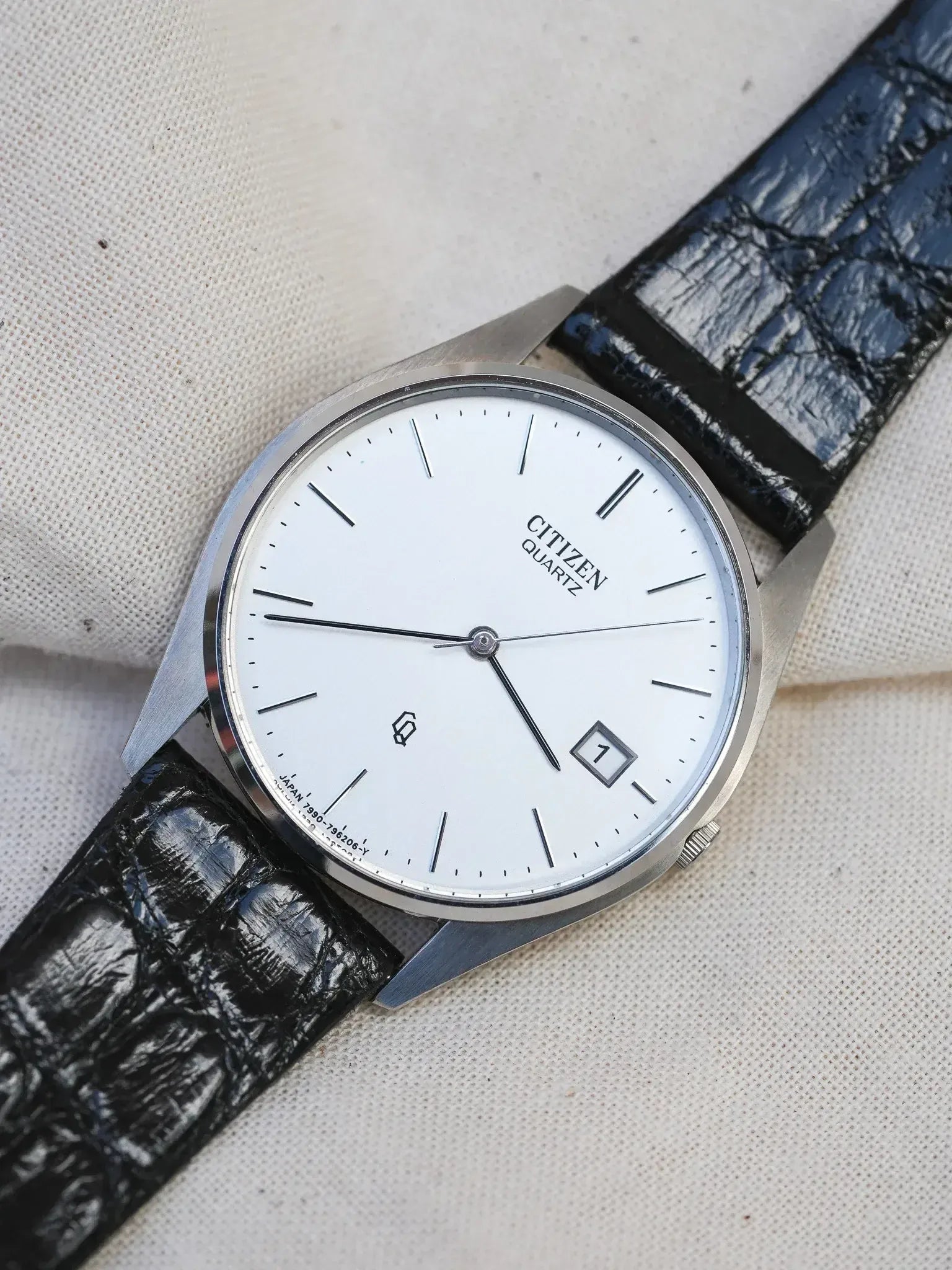 Citizen - dress watch slim acier date - NOS - 1989 - Atelier Victor