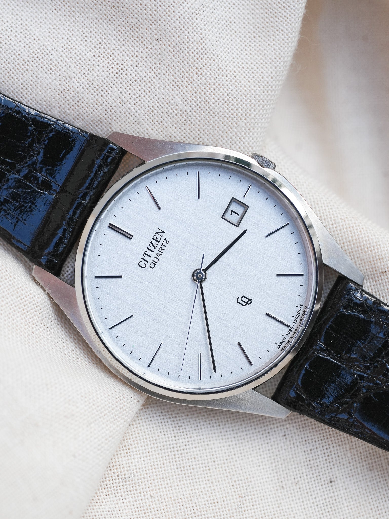 Citizen - dress watch slim acier date - NOS - 1989 - Atelier Victor - Vintage Shop
