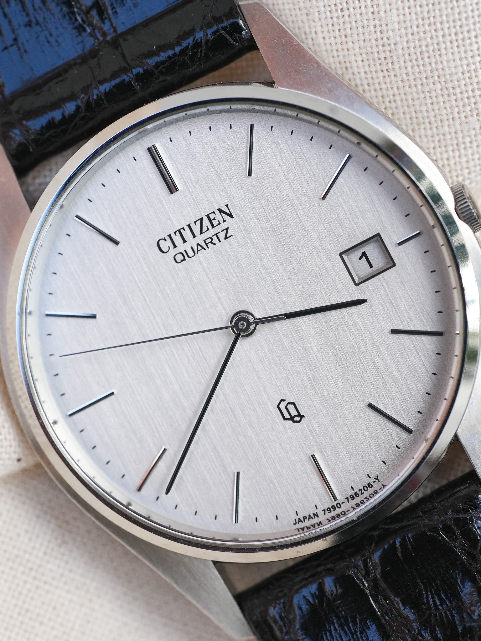 Citizen - dress watch slim acier date - NOS - 1989 - Atelier Victor - Vintage Shop