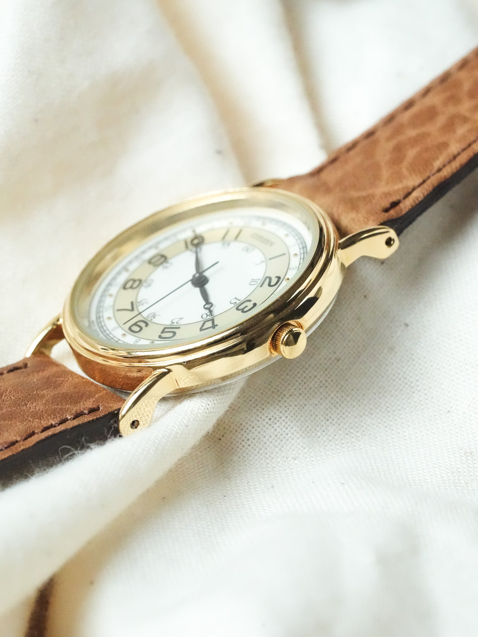 Citizen - Index double Plaqué or - NOS - 1988 - Atelier Victor - Vintage Shop