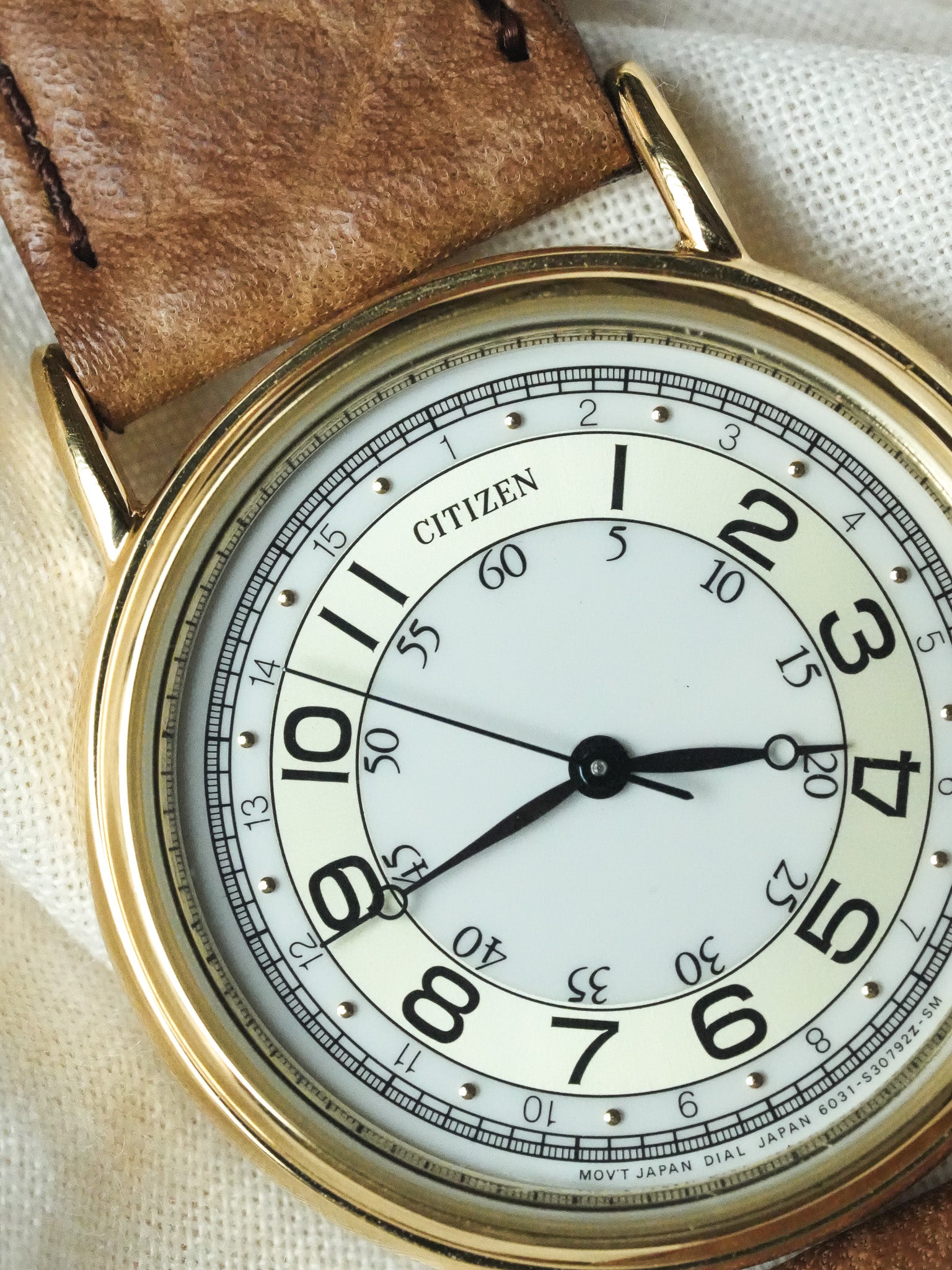 Citizen - Index double Plaqué or - NOS - 1988 - Atelier Victor - Vintage Shop
